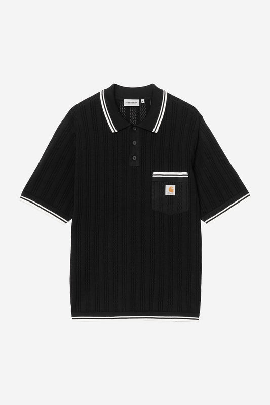 Short Sleeve Ramsey Polo Black / Wax