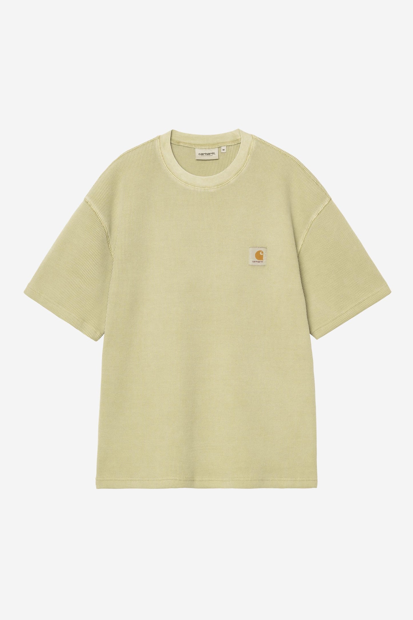 Nelson Waffle T-Shirt Gentle Green (Garment Dyed)