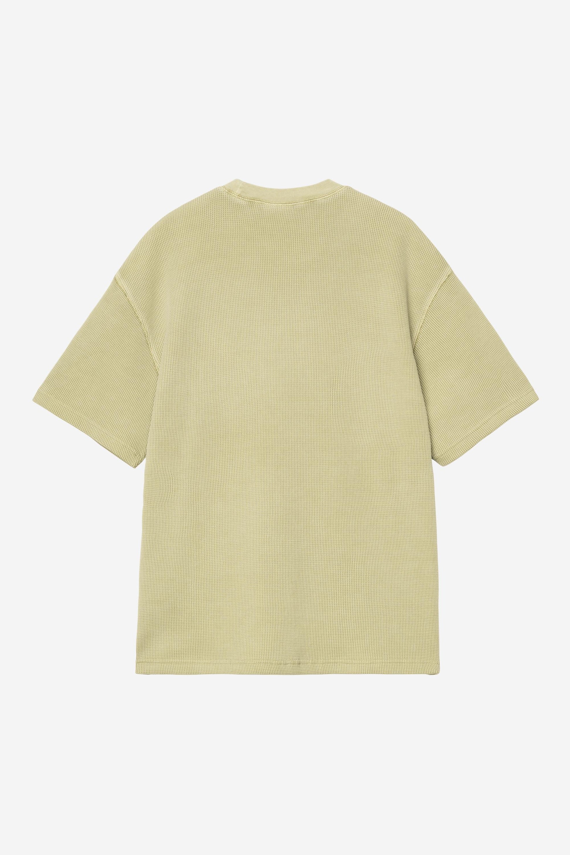 Nelson Waffle T-Shirt Gentle Green (Garment Dyed)