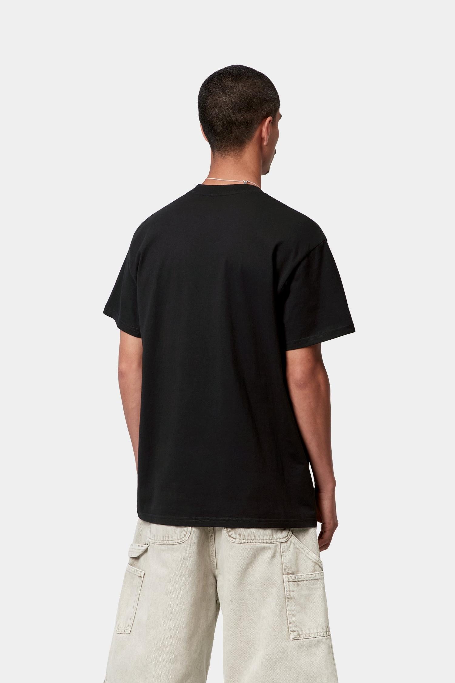 Pocket Heart T-Shirt Black / Black