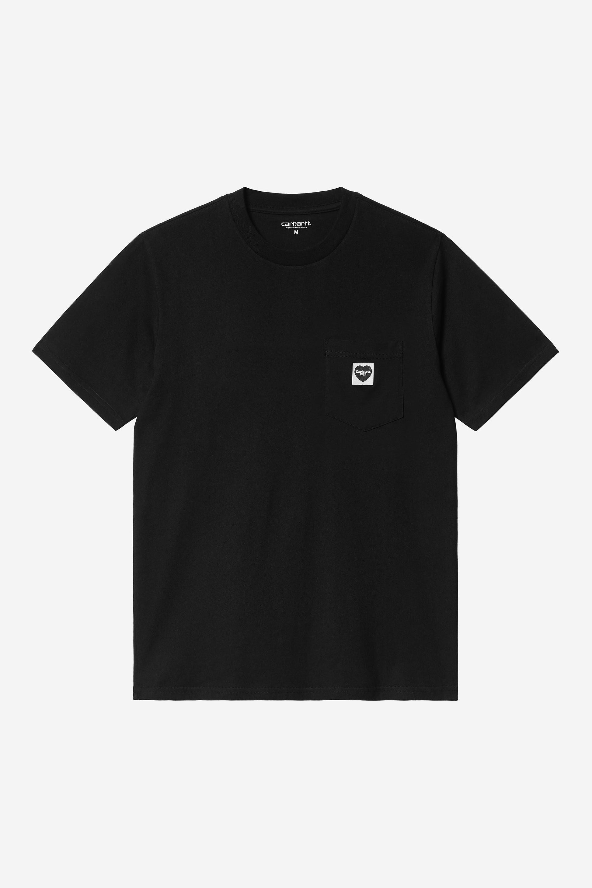 Pocket Heart T-Shirt Black / Black