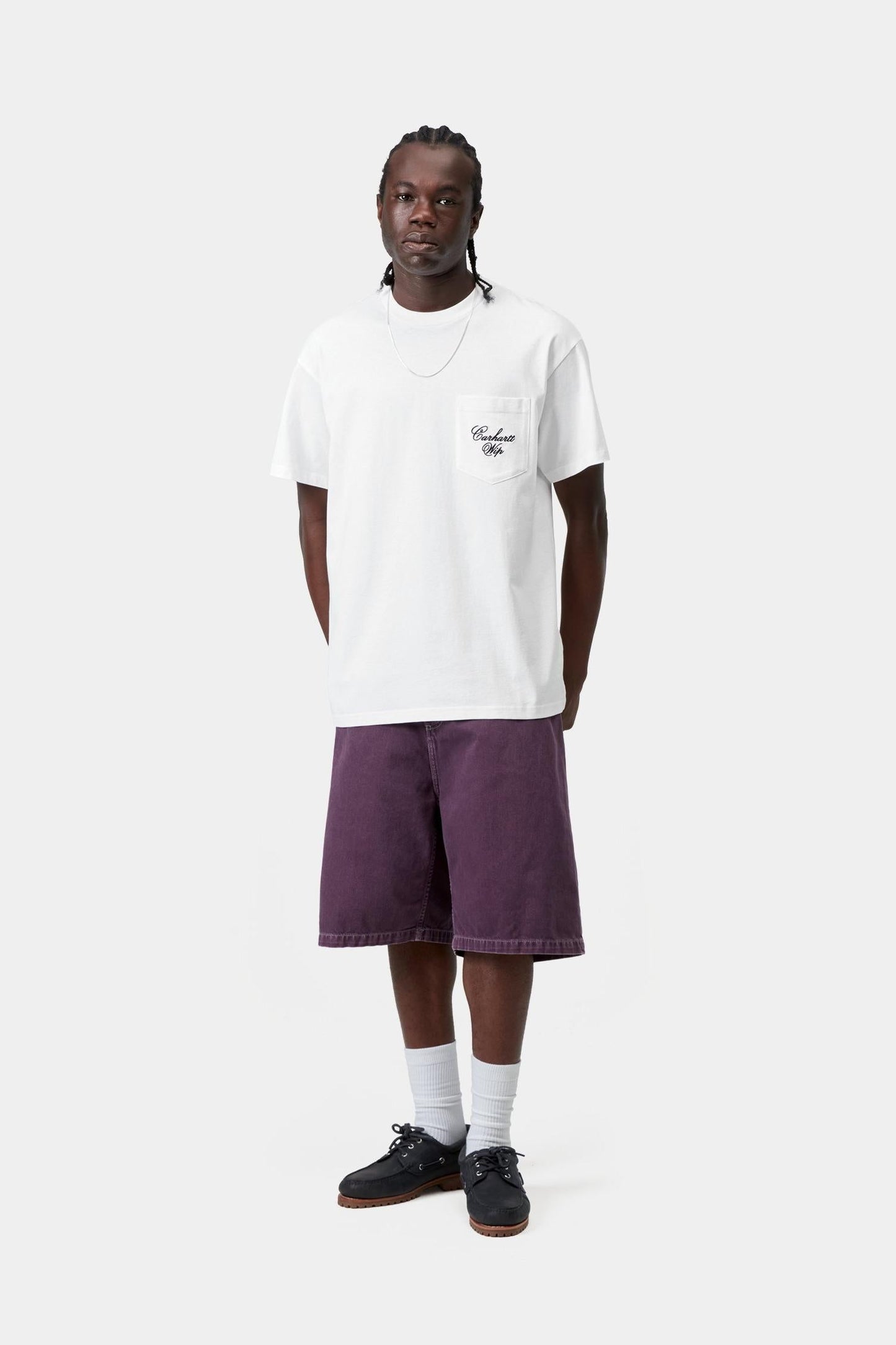Longhand Pocket T-Shirt White / Black