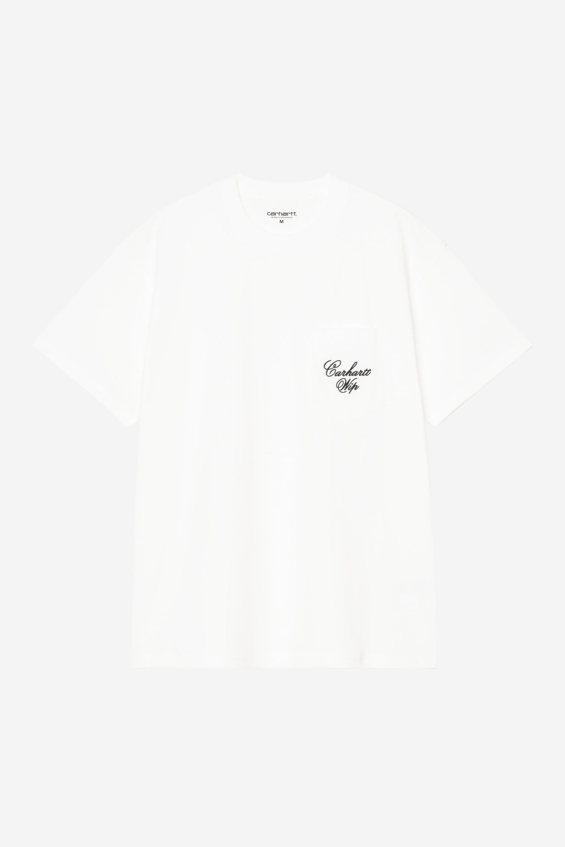 Longhand Pocket T-Shirt White / Black