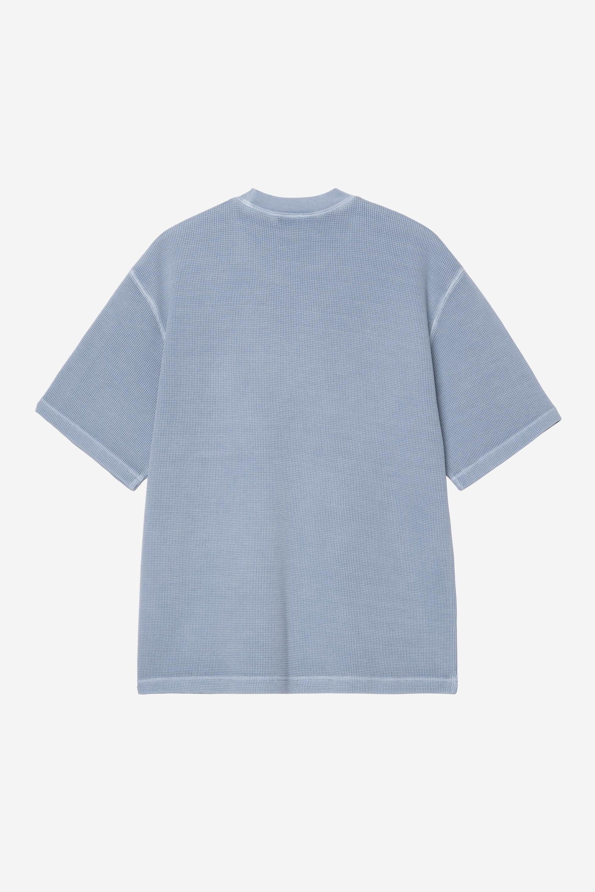 Nelson Waffle T-Shirt Gentle Blue (Garment Dyed)