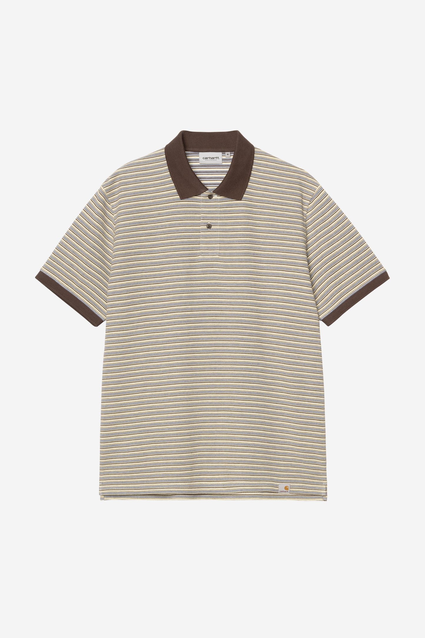Short Sleeve Dion Stripe Polo Wax