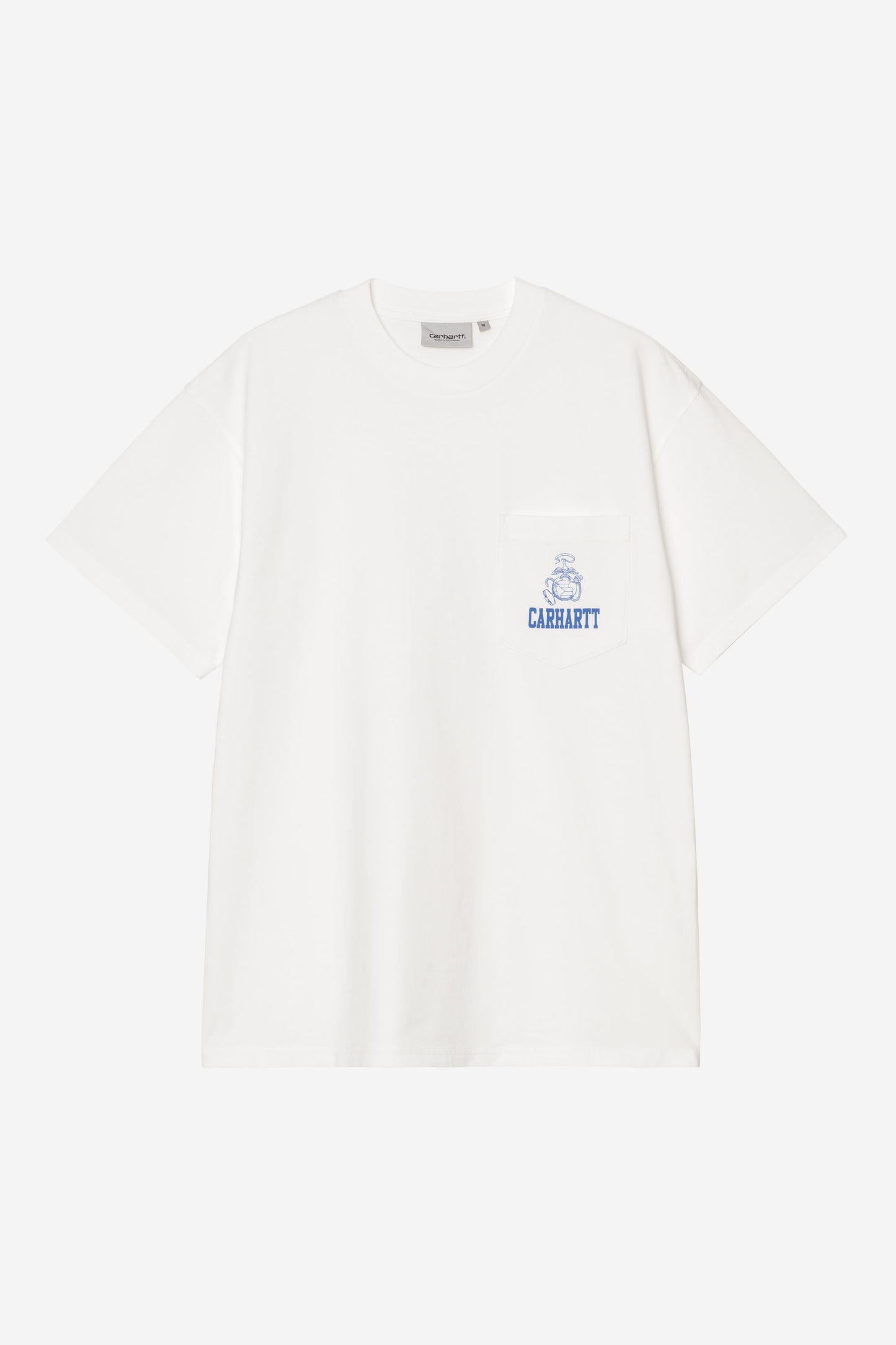 Pond Corps Pocket T-Shirt White (Heavy Stone Wash)