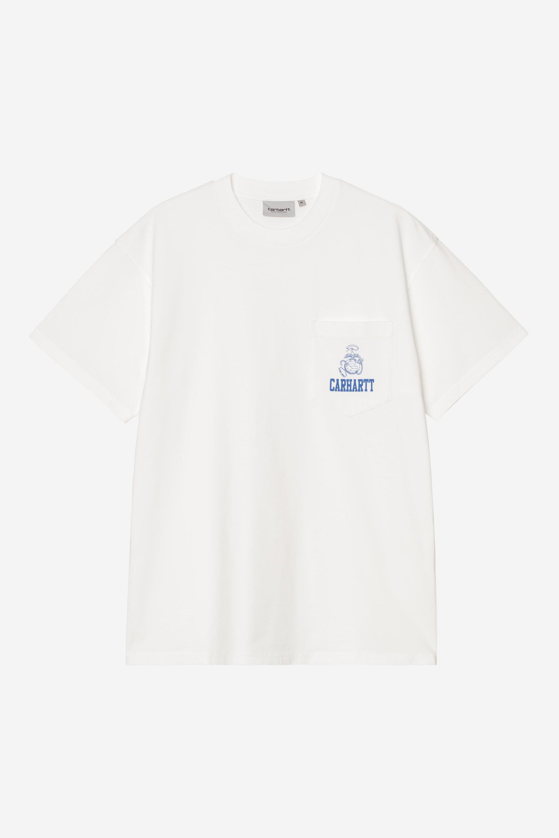 Pond Corps Pocket T-Shirt White (Heavy Stone Wash)