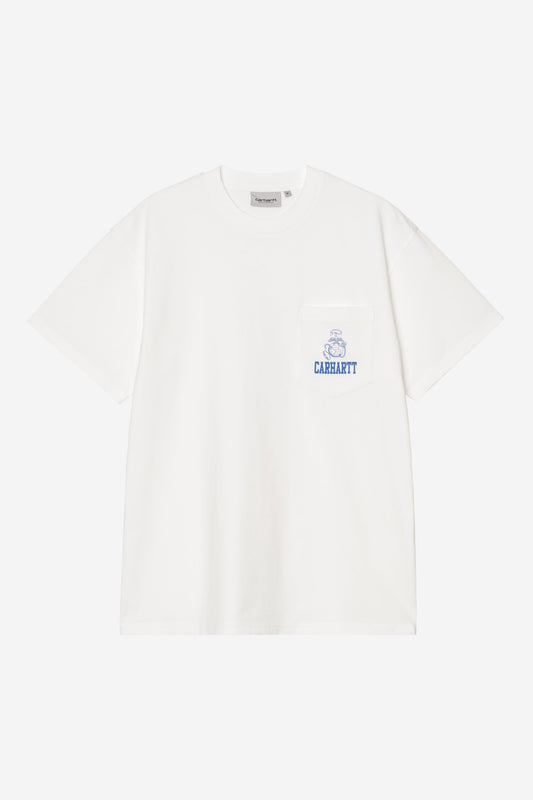 Pond Corps Pocket T-Shirt White (Heavy Stone Wash)