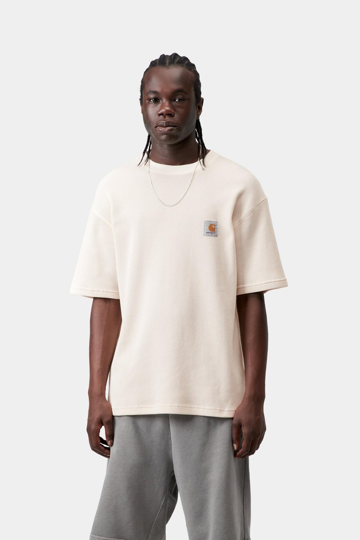 Nelson Waffle T-Shirt Natural (Garment Dyed)