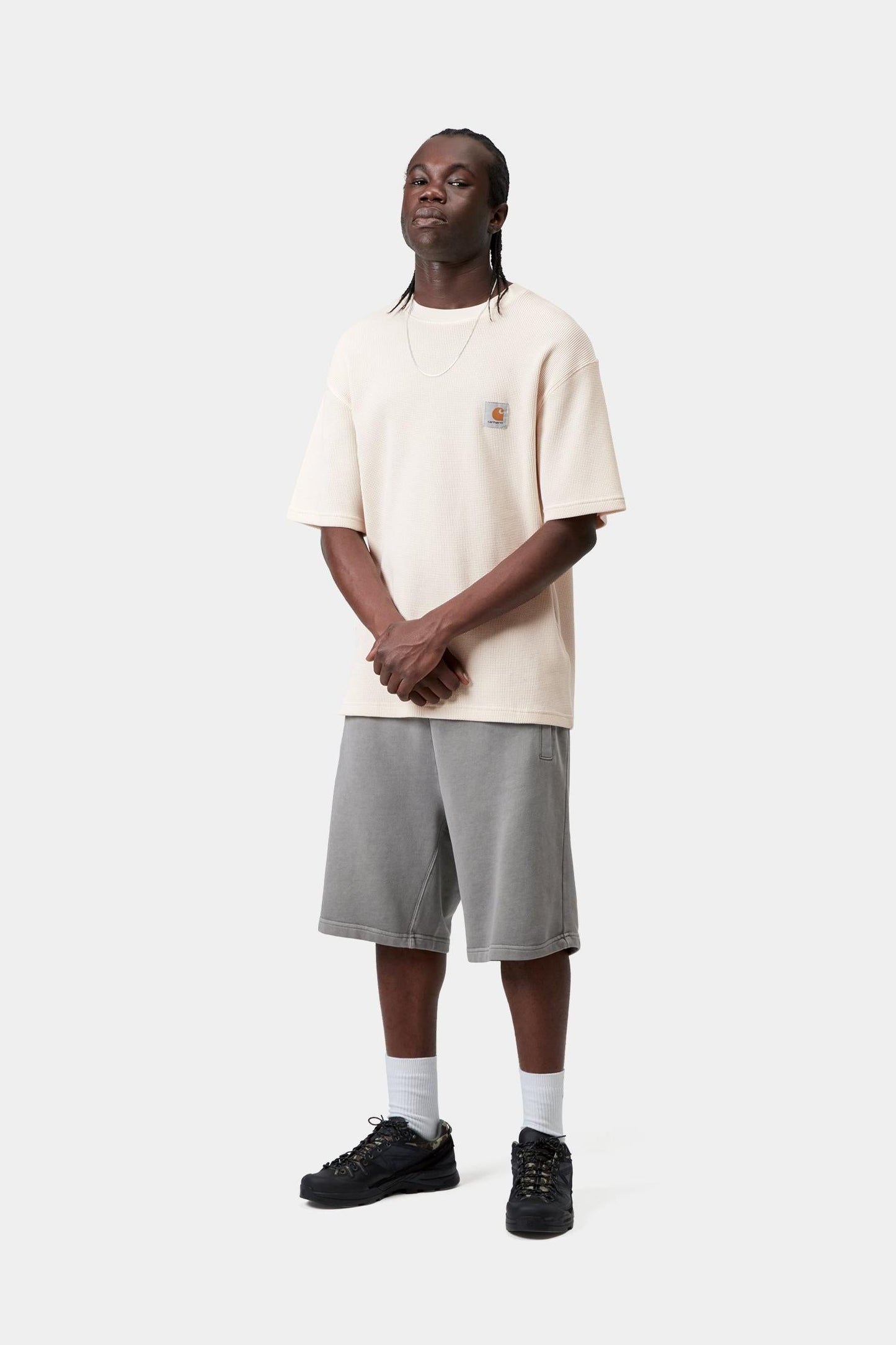 Nelson Waffle T-Shirt Natural (Garment Dyed)