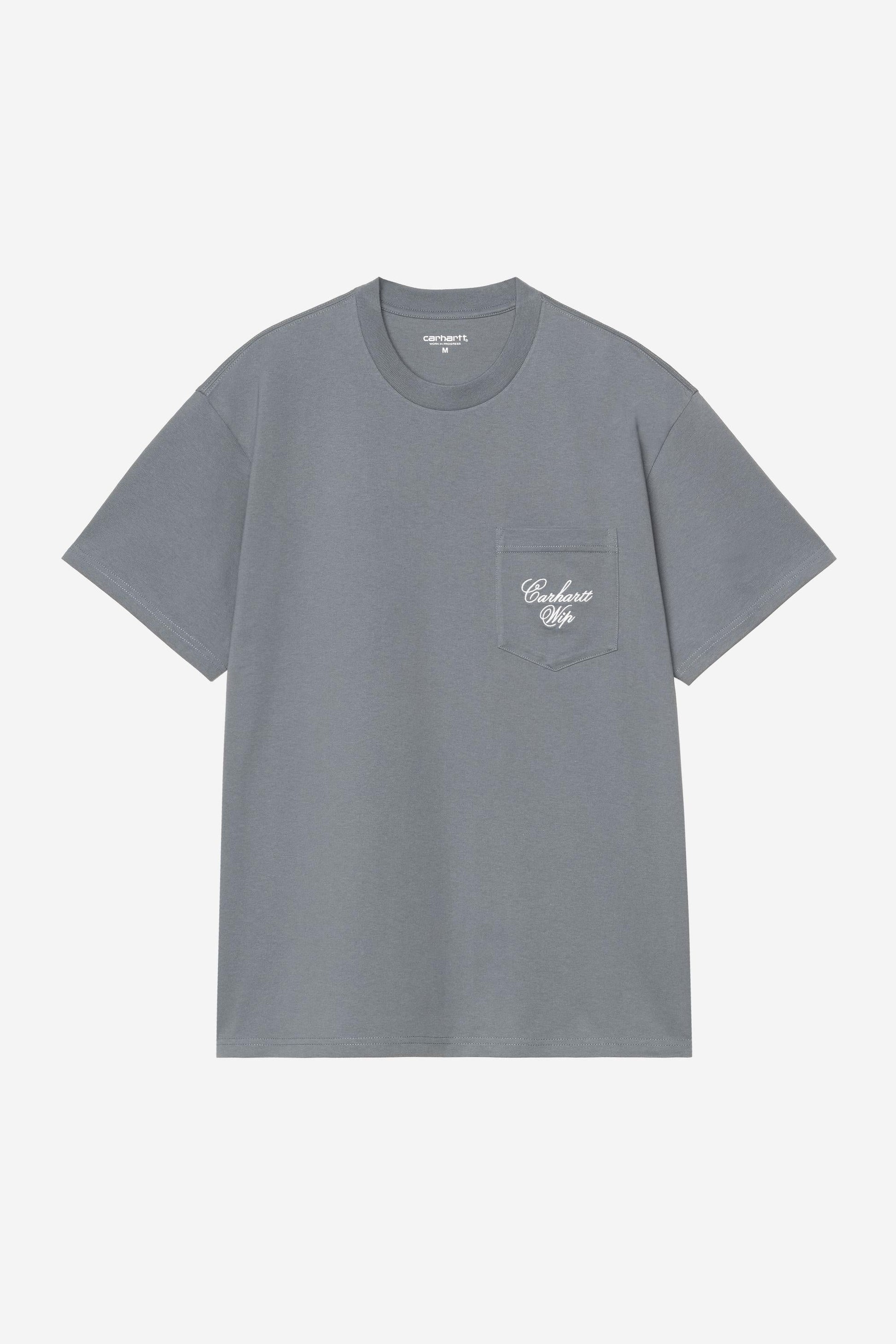 Longhand Pocket T-Shirt Cozy Blue / White