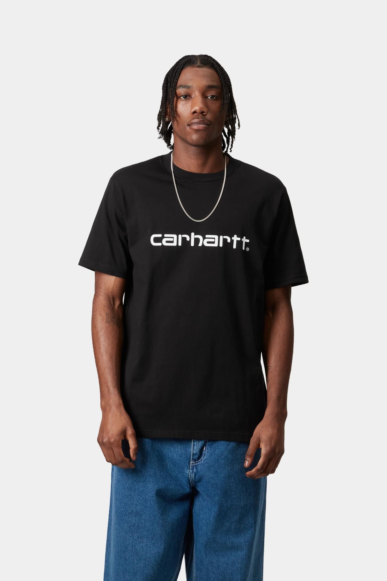 Script T-Shirt Black / White