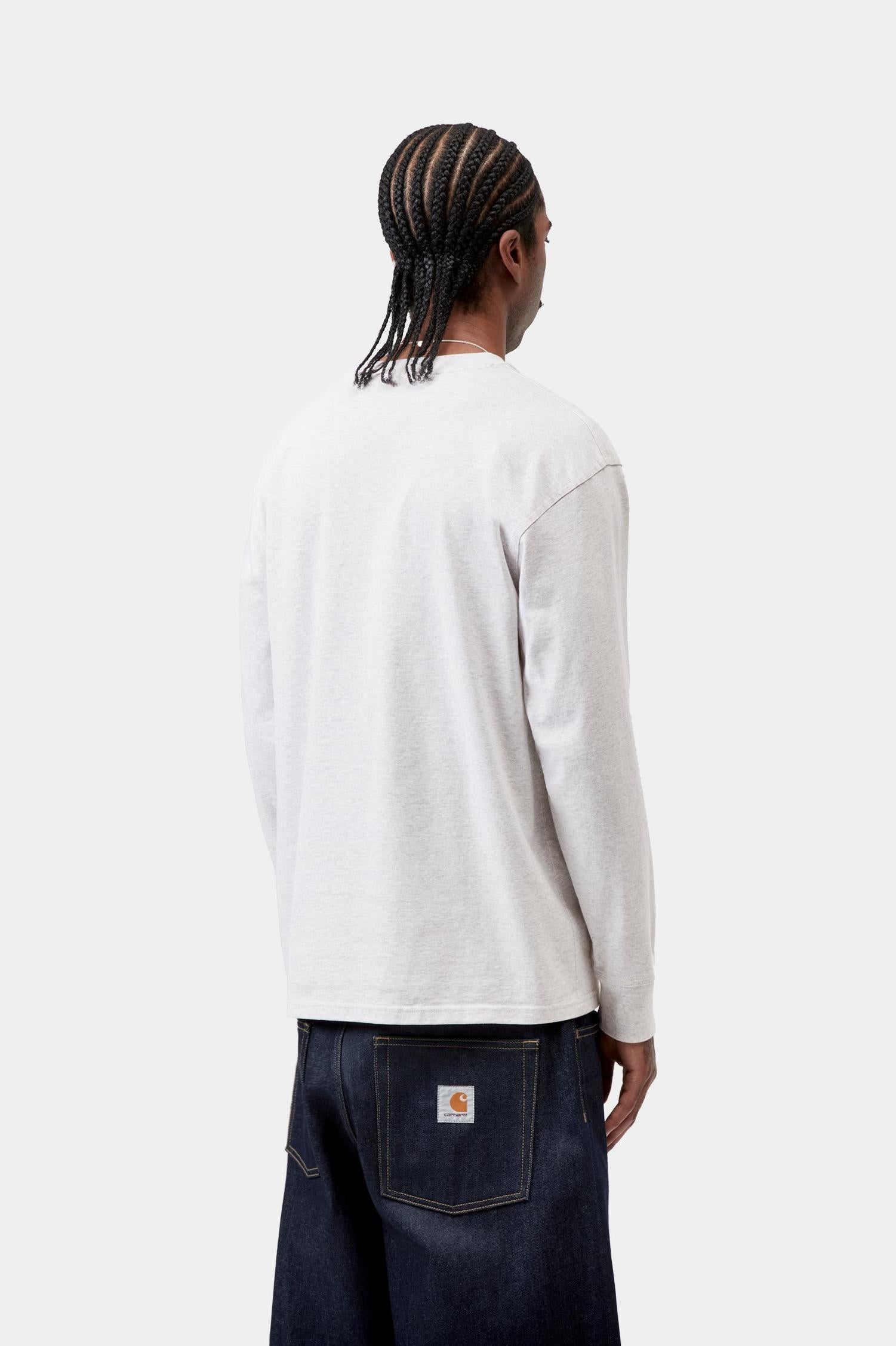 American Script Long Sleeve T-Shirt Ash Heather