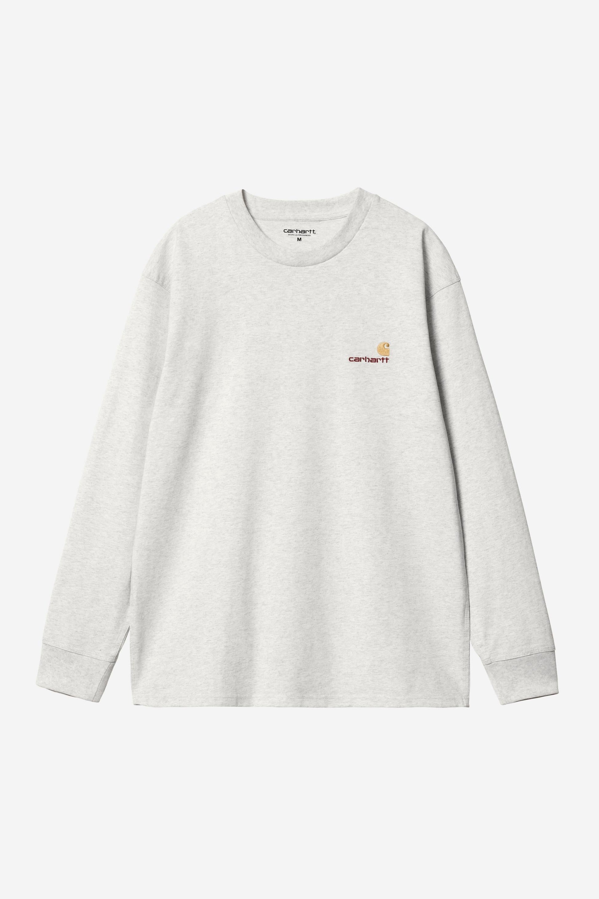 American Script Long Sleeve T-Shirt Ash Heather