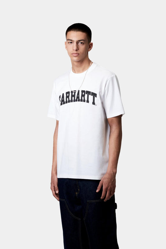 University T-Shirt White / Black