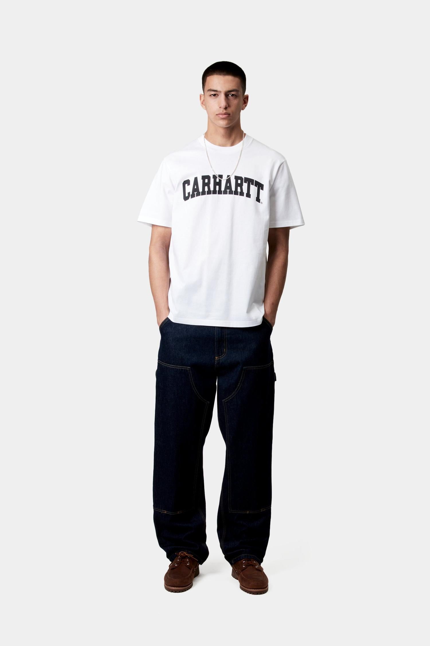 University T-Shirt White / Black