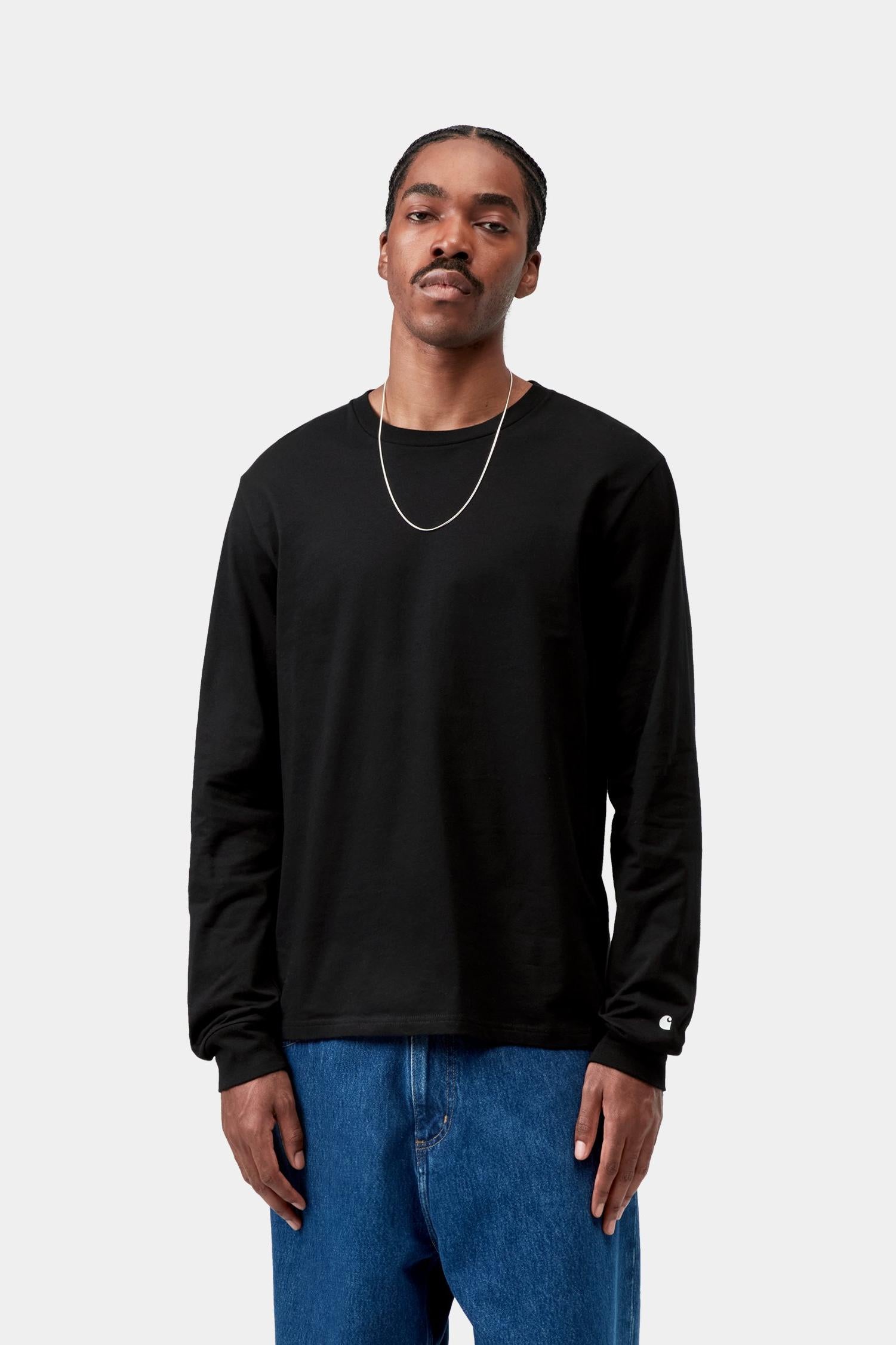 Base Long Sleeve T-Shirt Black / White