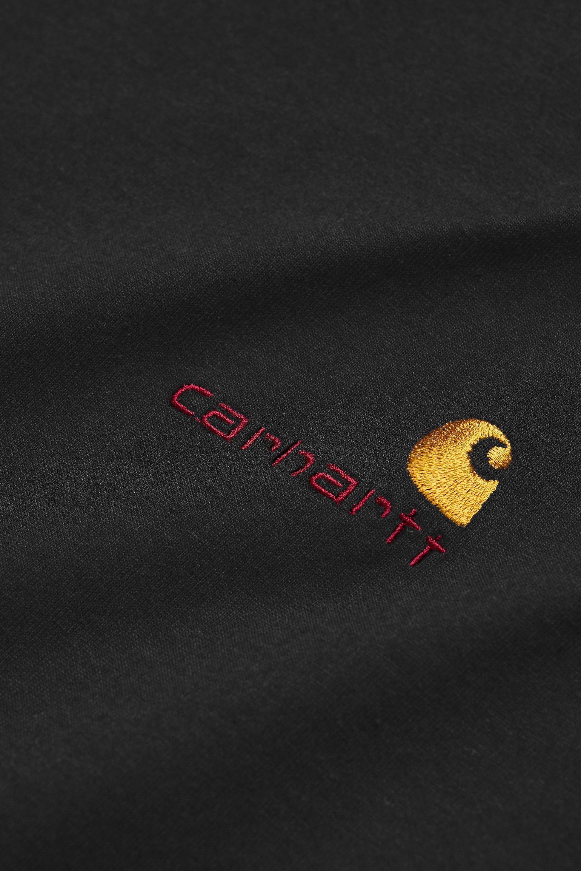 American Script Long Sleeve T-Shirt Black