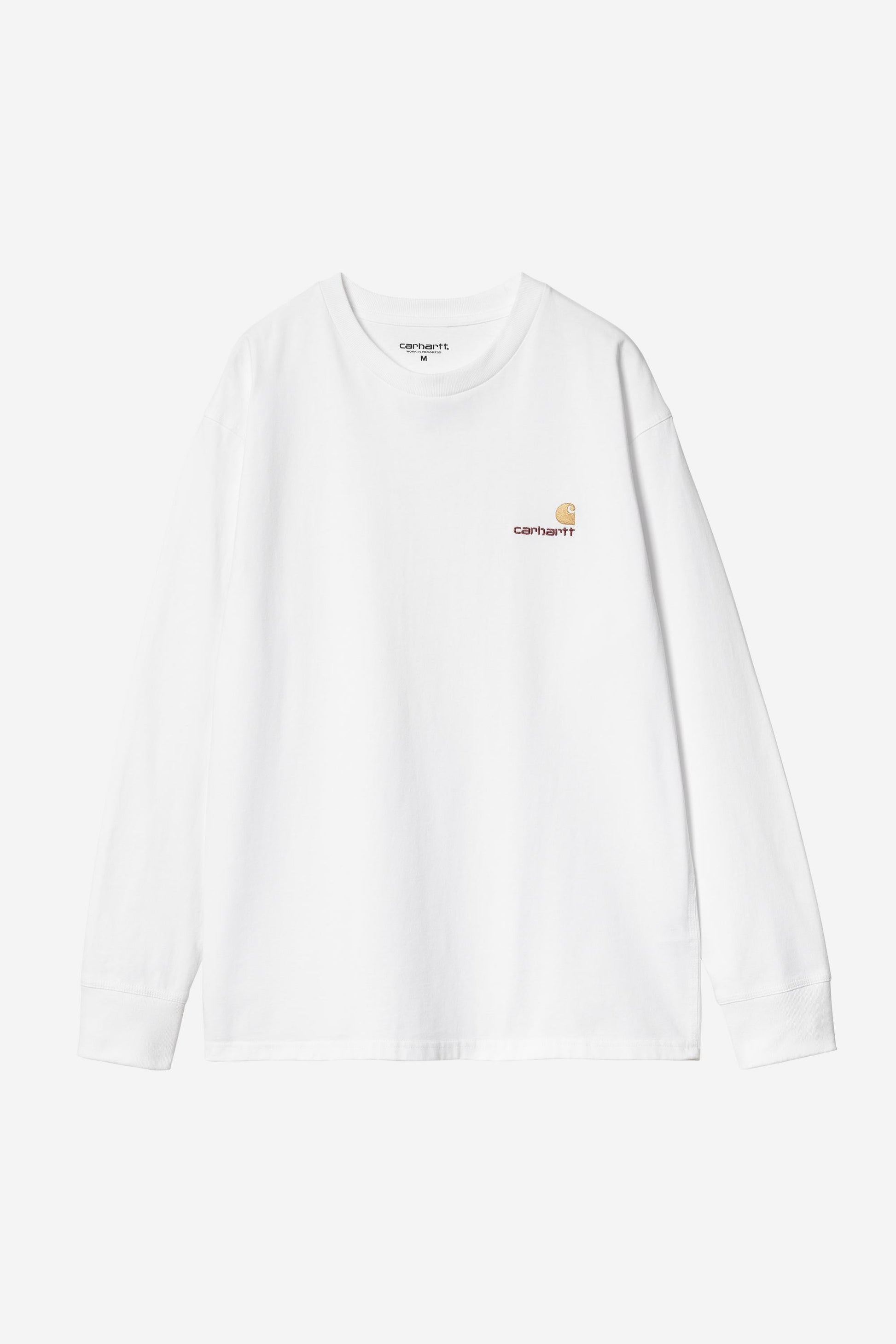 American Script Long Sleeve T-Shirt White