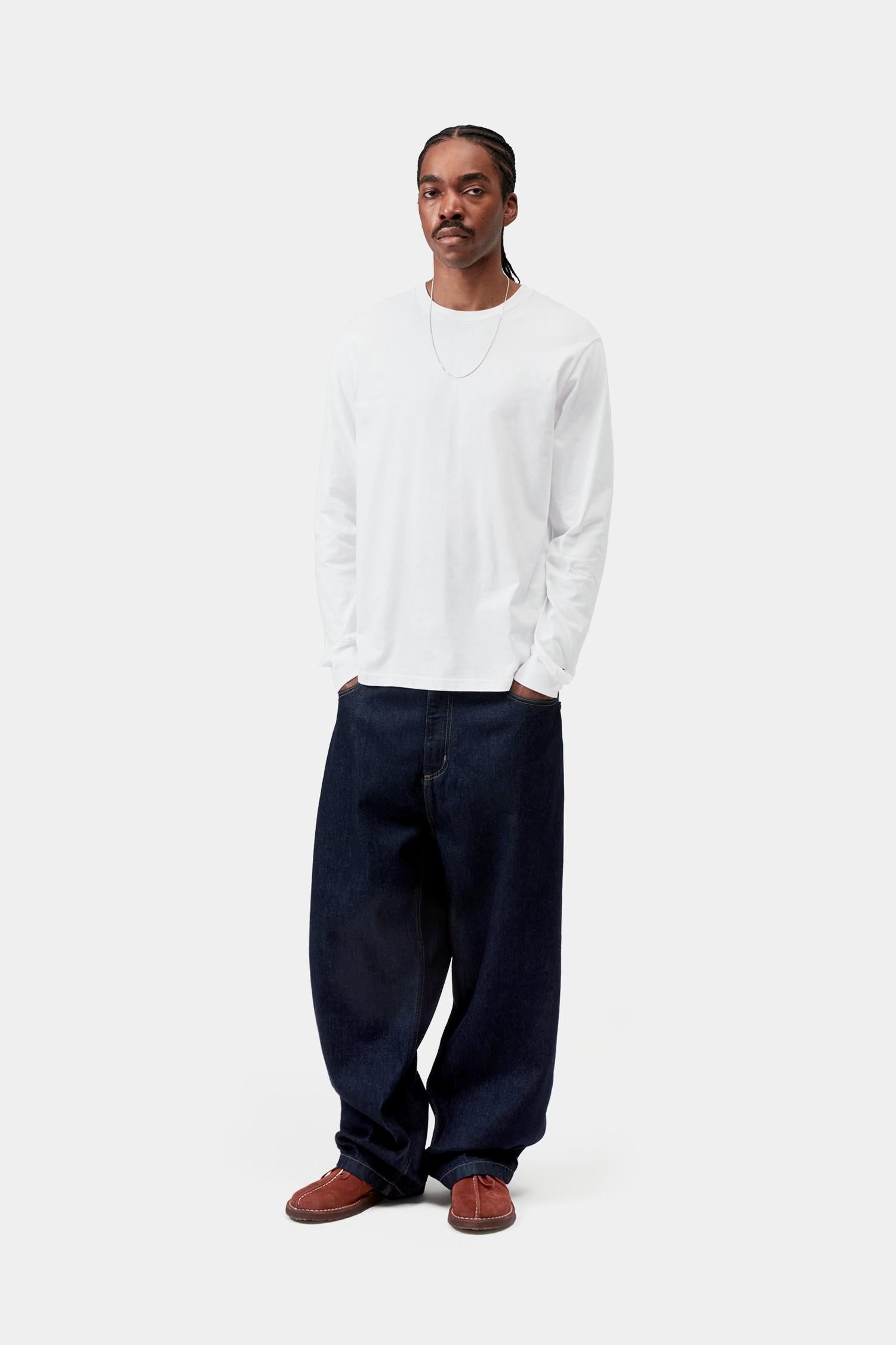 Base Long SleeveT-Shirt White / Black