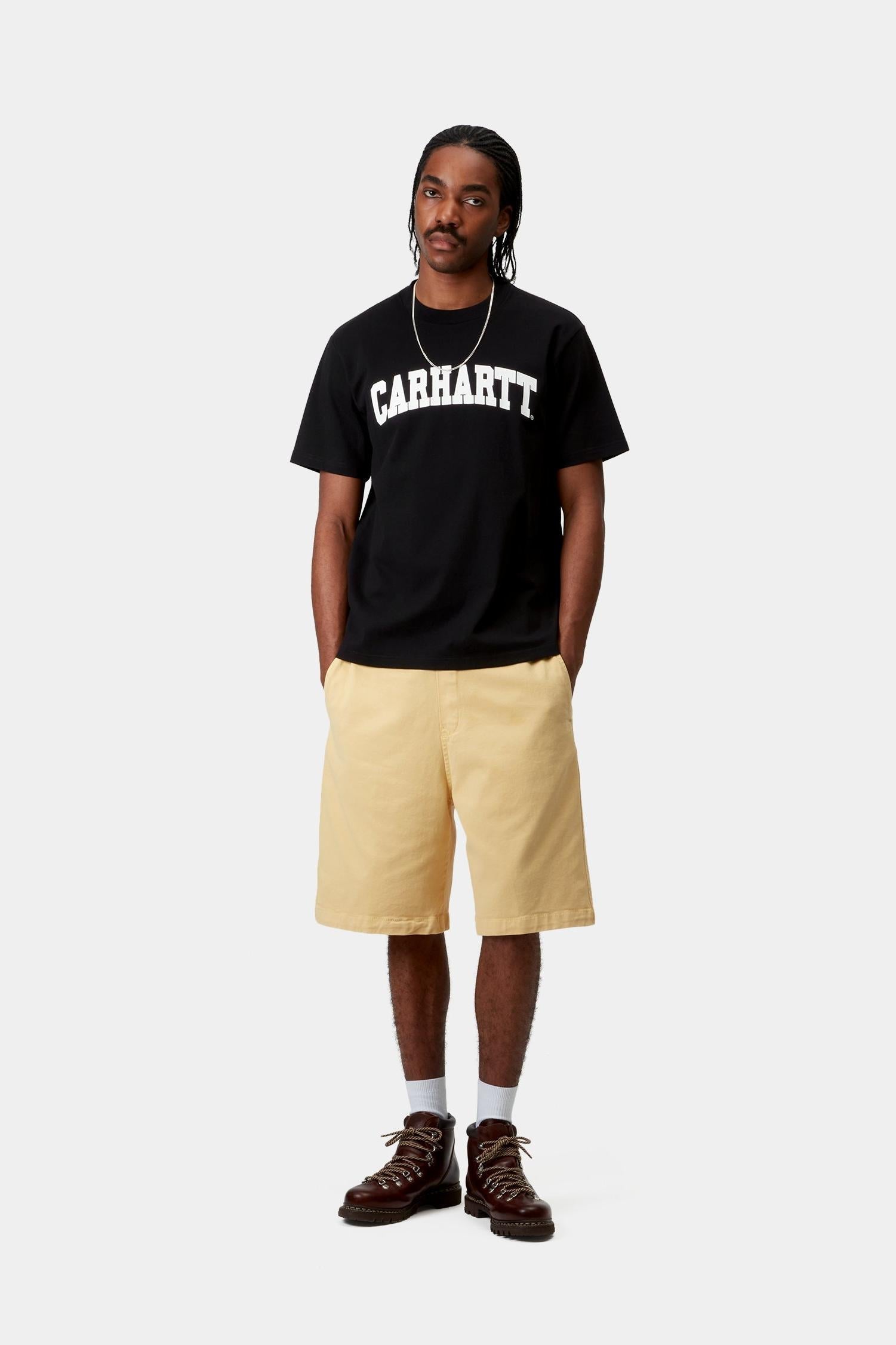 University T-Shirt Black / White