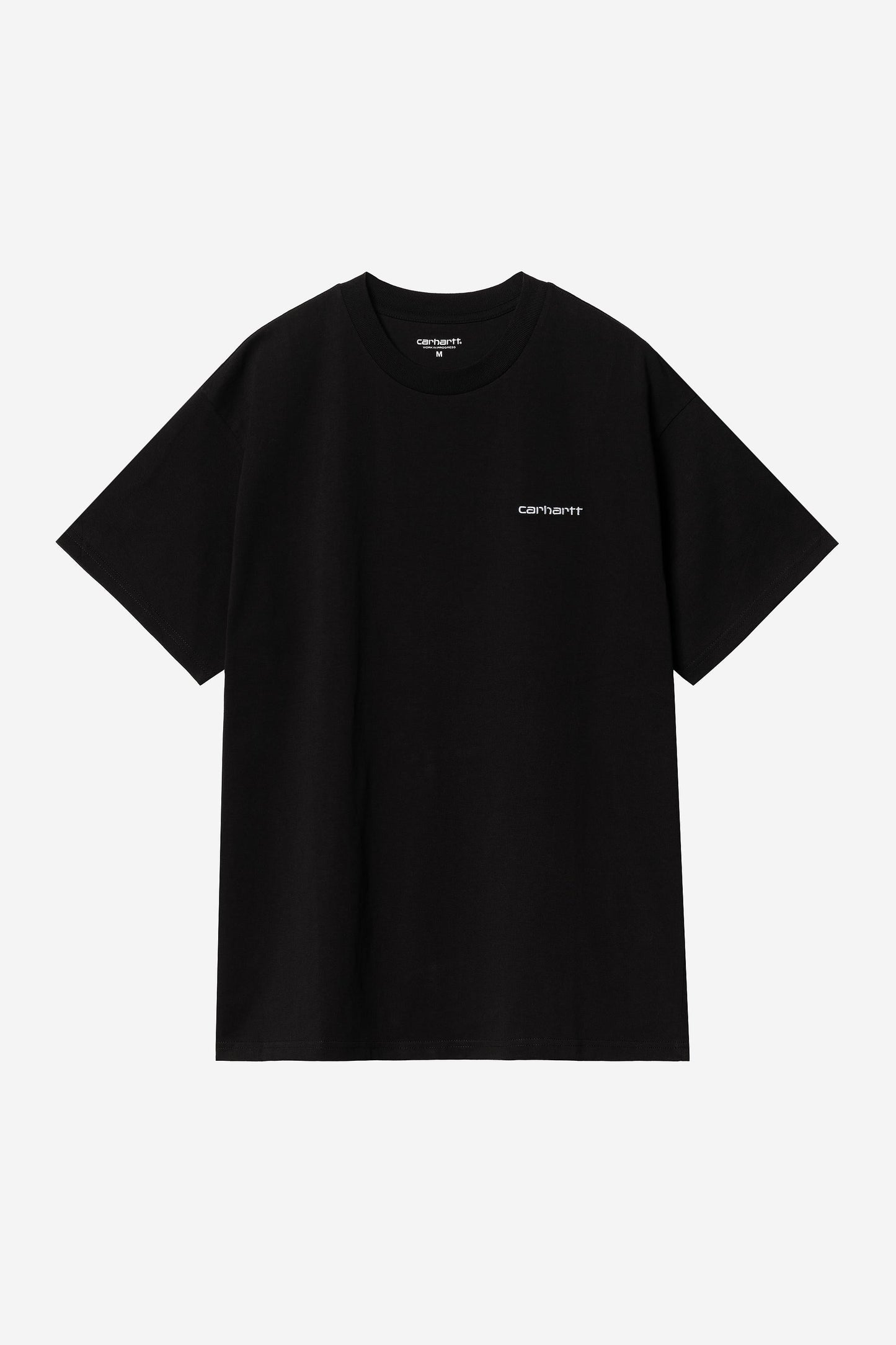 Script Embroidery T-Shirt Black