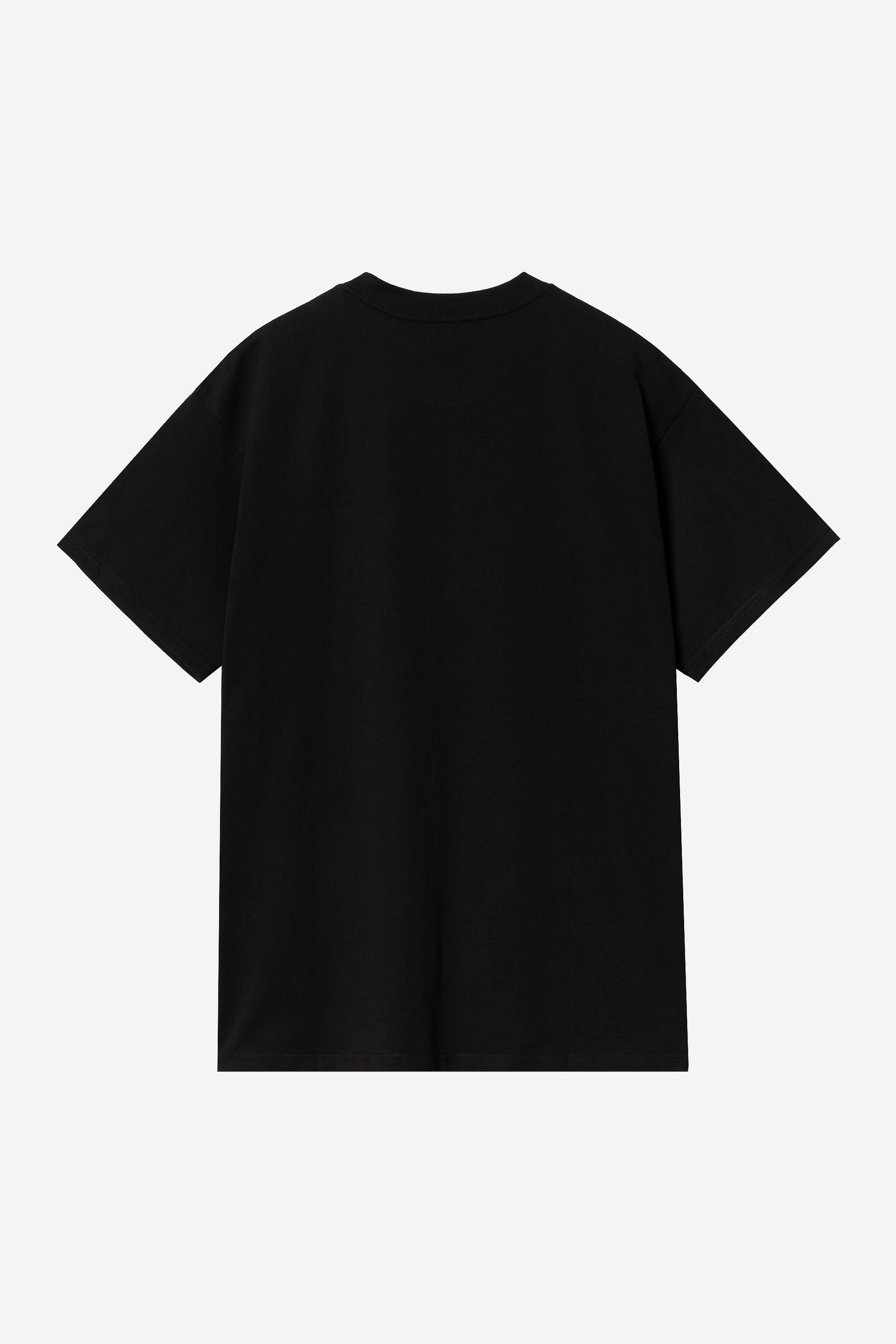 Script Embroidery T-Shirt Black