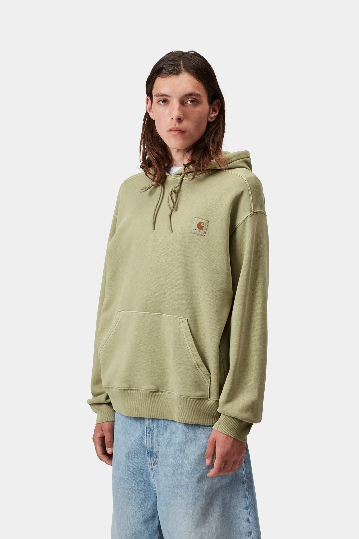 Hooded Nelson Sweatshirt Gentle Green (Garment Dyed)