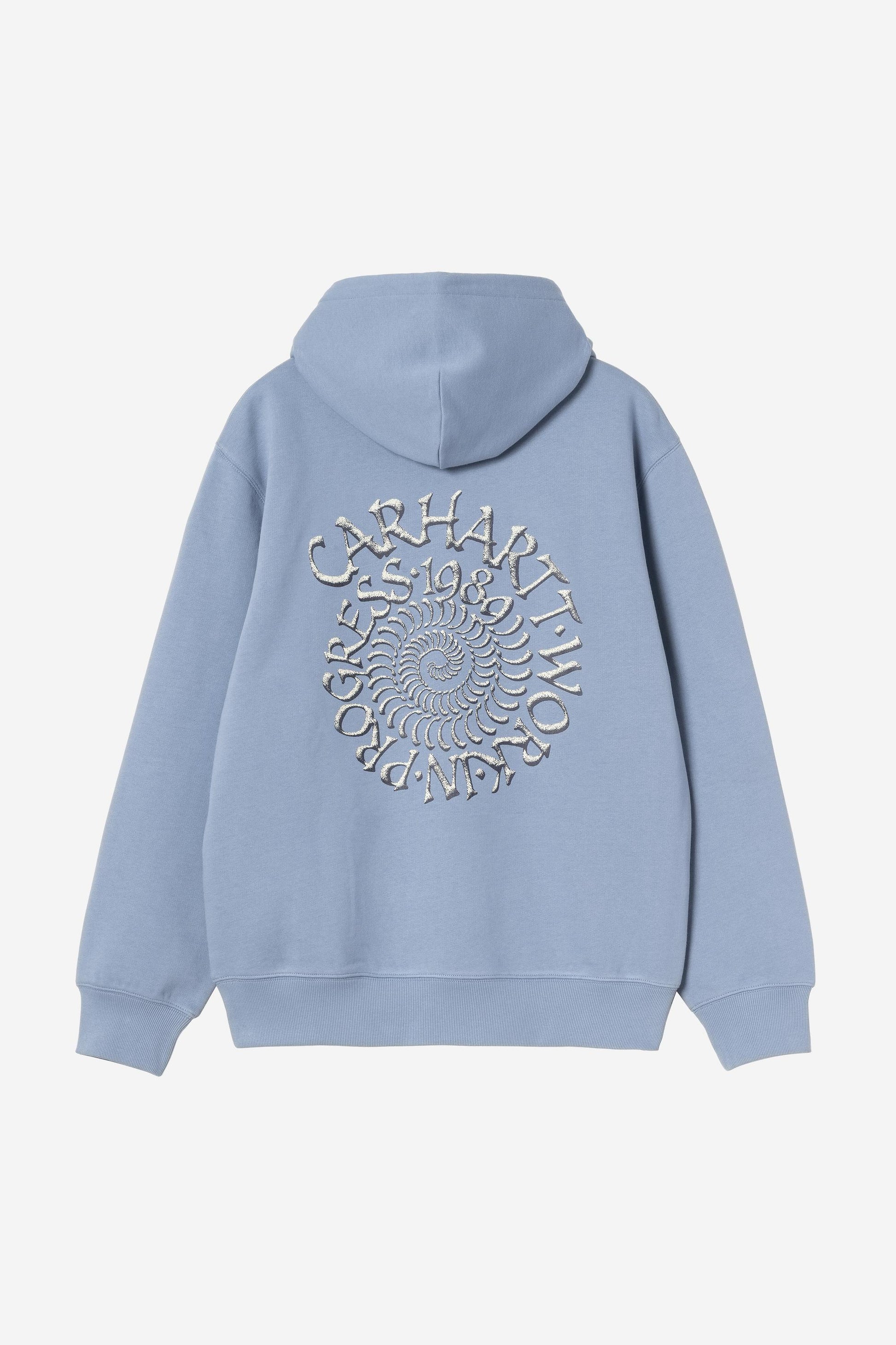 Hooded Spiral Sweatshirt Gentle Blue