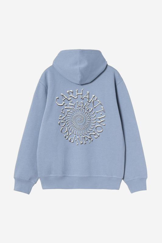 Hooded Spiral Sweatshirt Gentle Blue