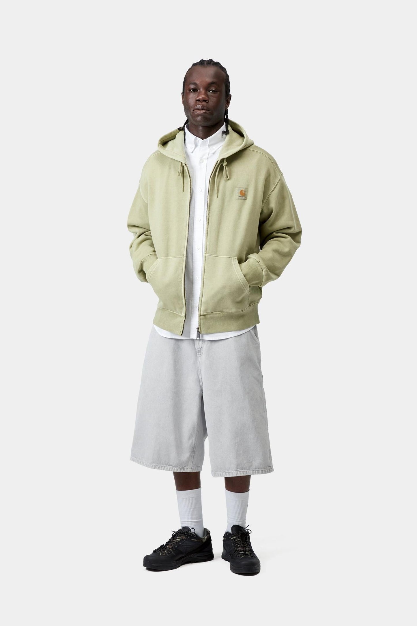 Hooded Nelson Jacket Gentle Green (Garment Dyed)