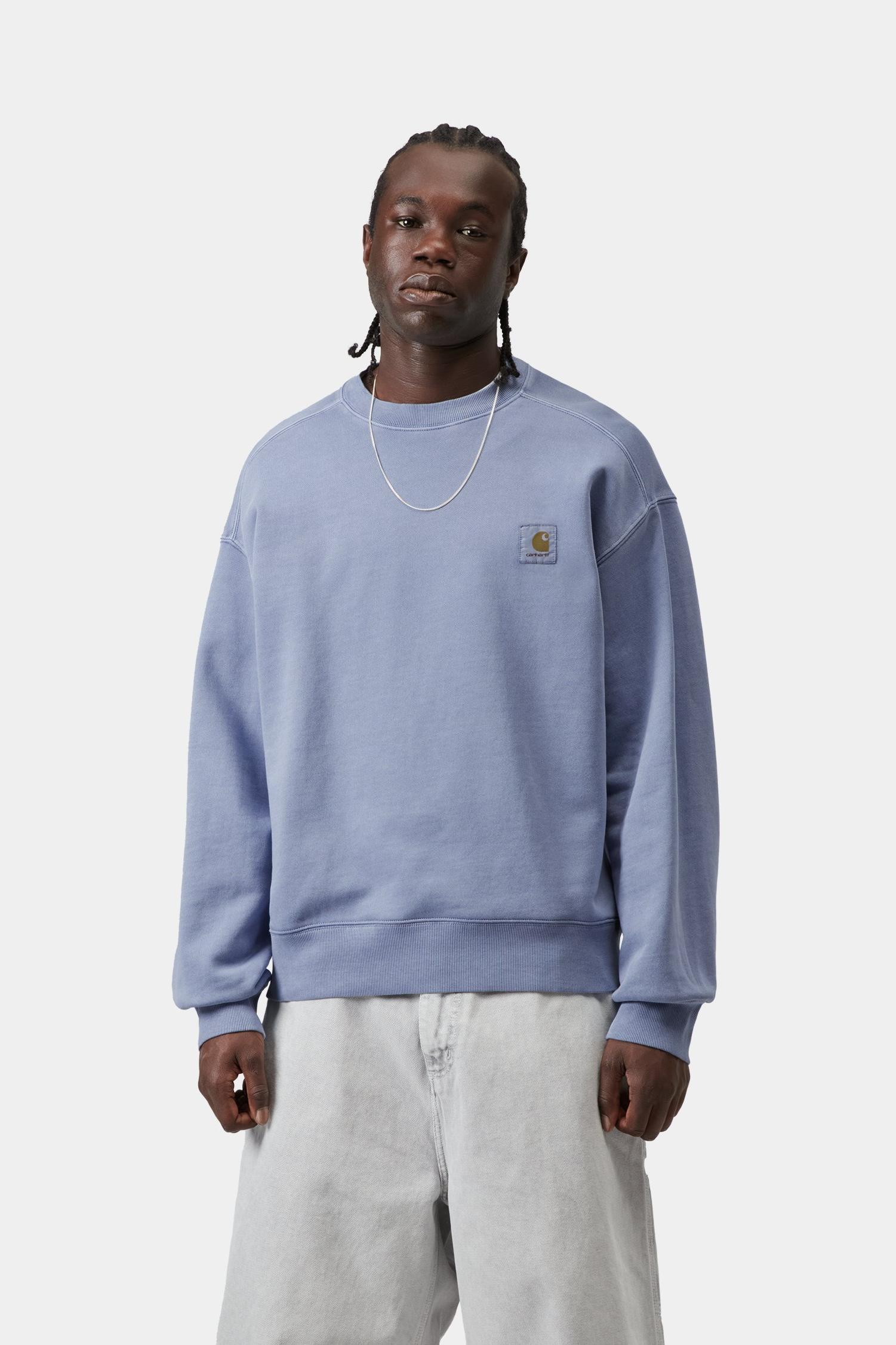 Nelson Sweatshirt Gentle Blue (Garment Dyed)
