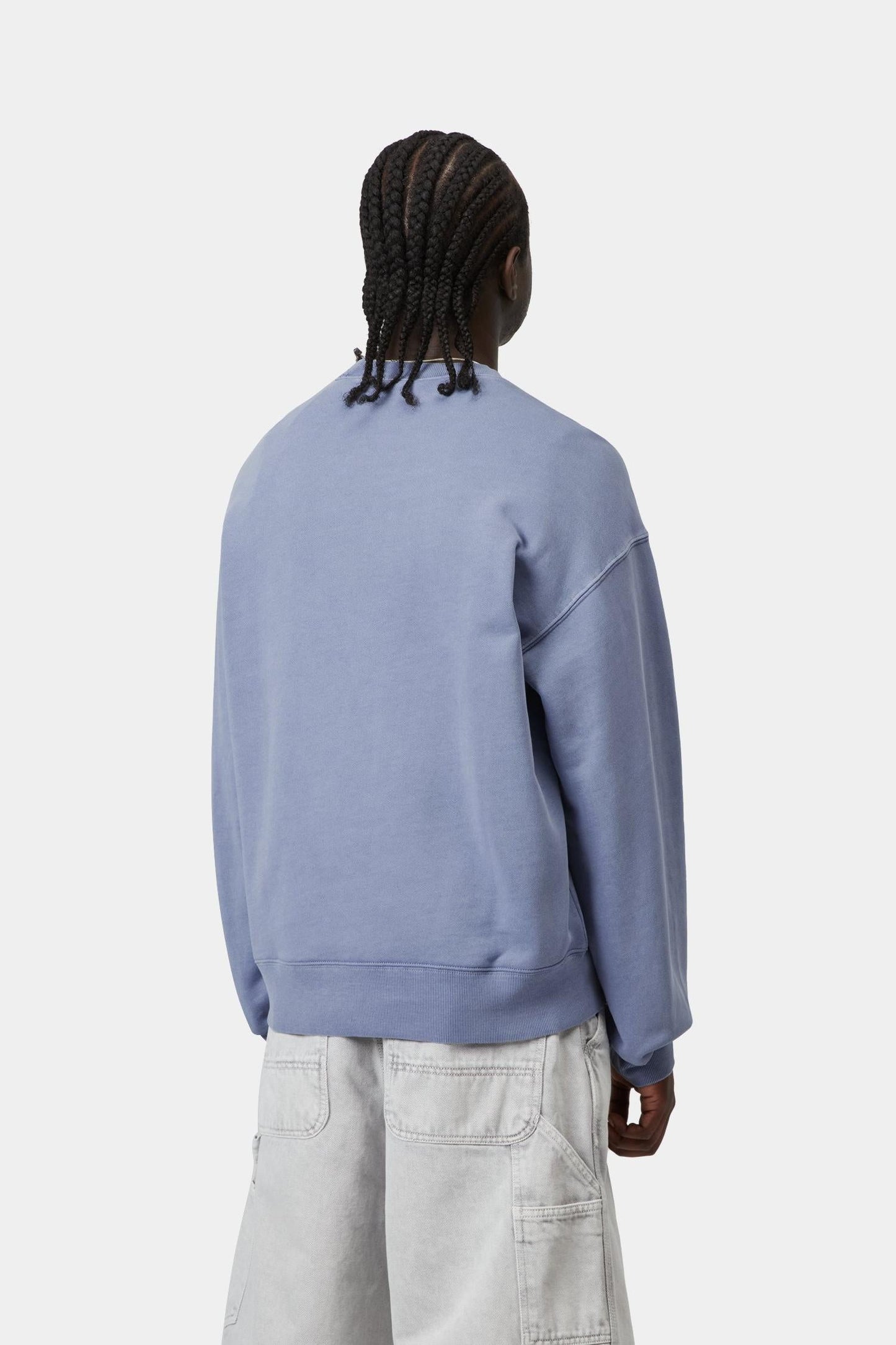 Nelson Sweatshirt Gentle Blue (Garment Dyed)
