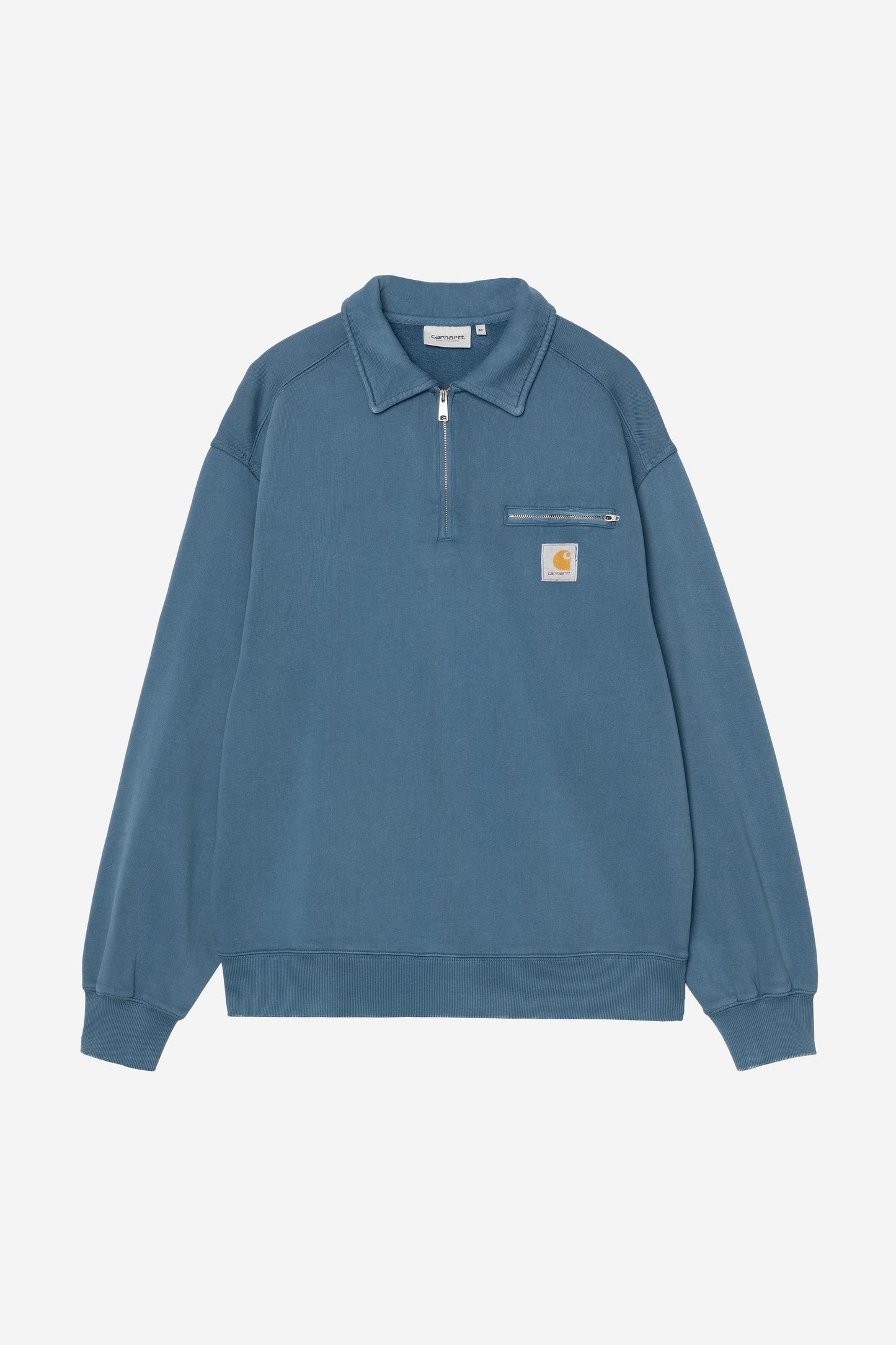 Half Zip Detroit Sweatshirt Blue River (Stone Washed)
