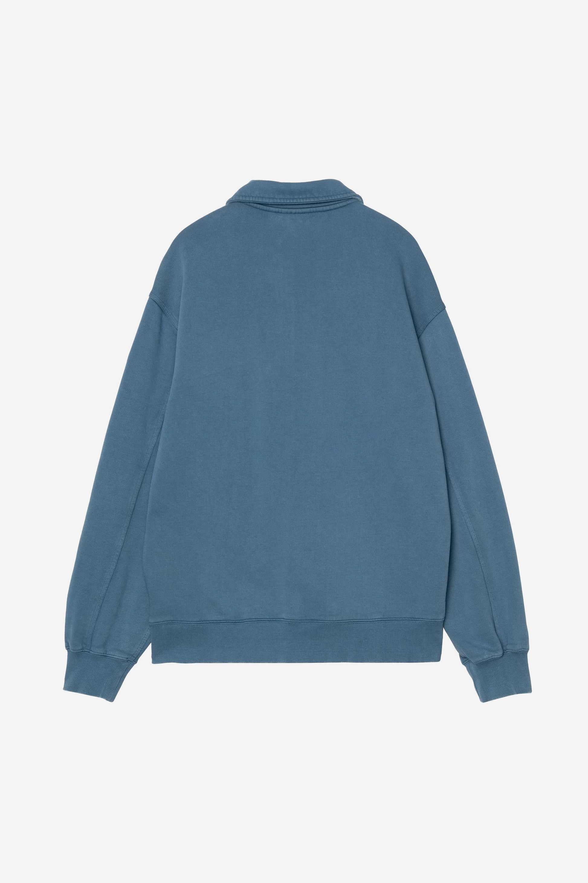 Half Zip Detroit Sweatshirt Blue River (Stone Washed)