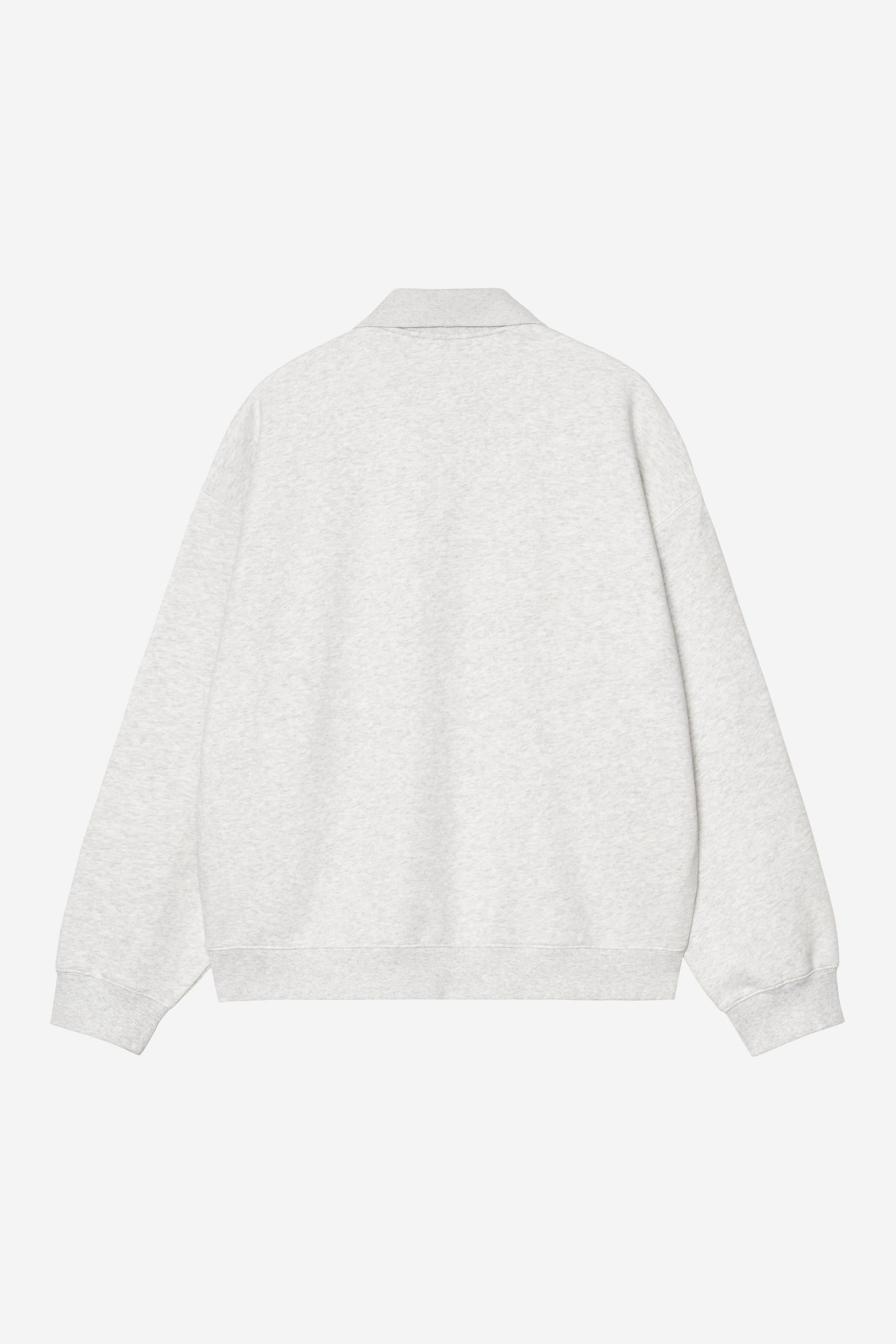 WIP Label Polo Sweatshirt Ash Heather