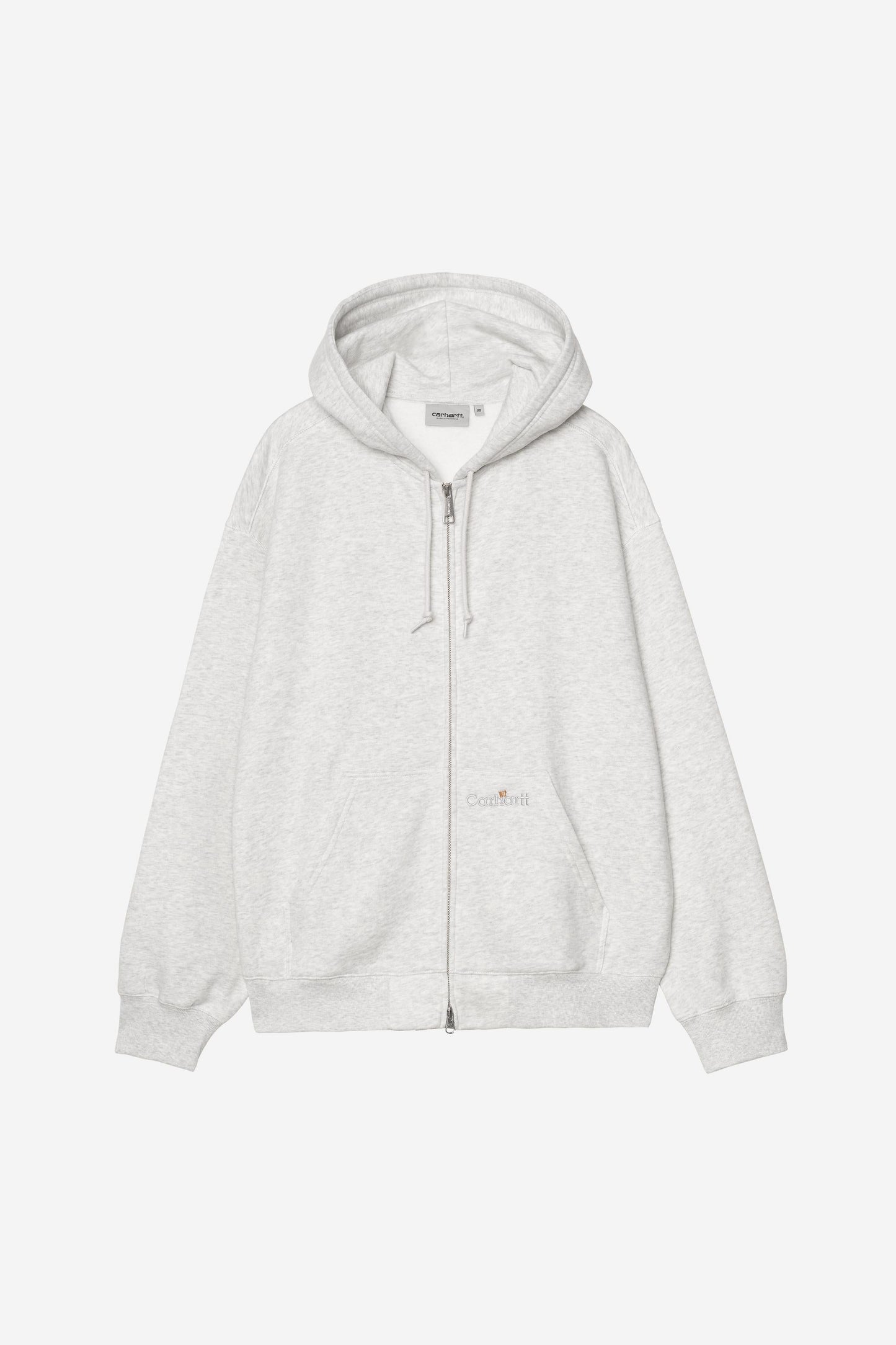 Hooded WIP Label Sweat Jacket Ash Heather