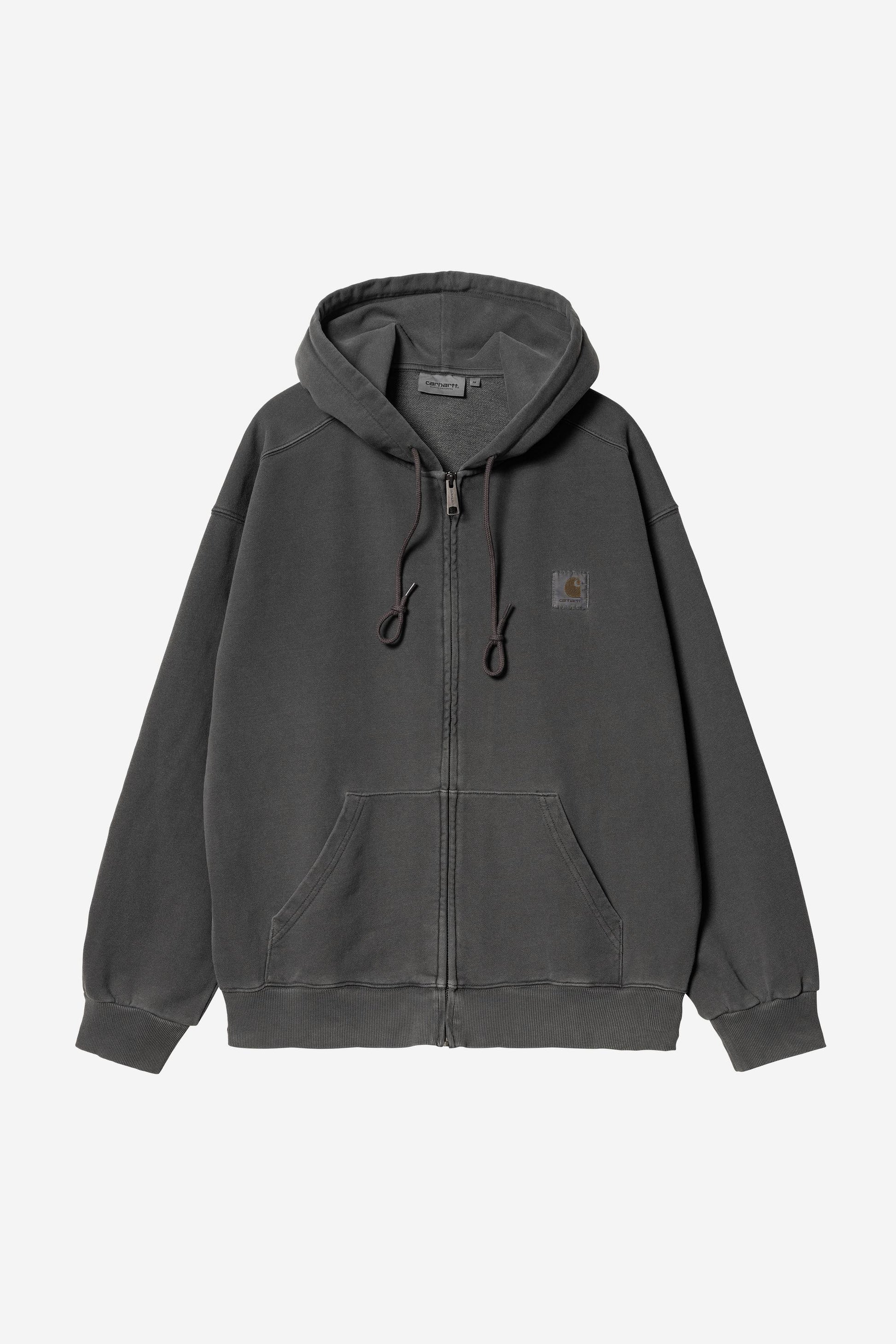 Hooded Nelson Jacket Black (Garment Dyed)