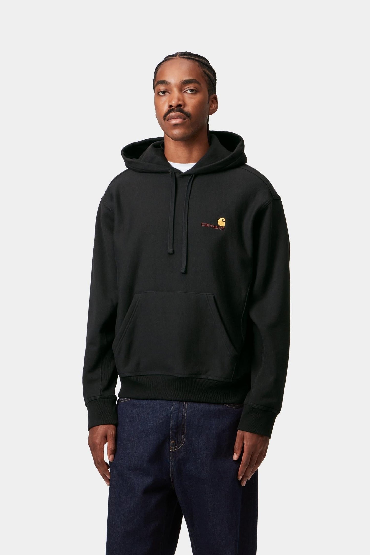 Hooded American Script Sweatshirt Black