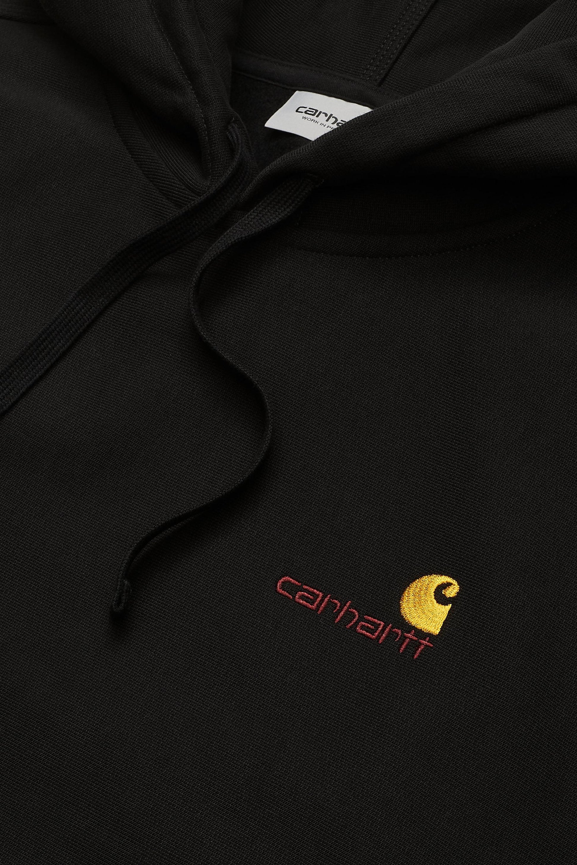 Hooded American Script Sweatshirt Black