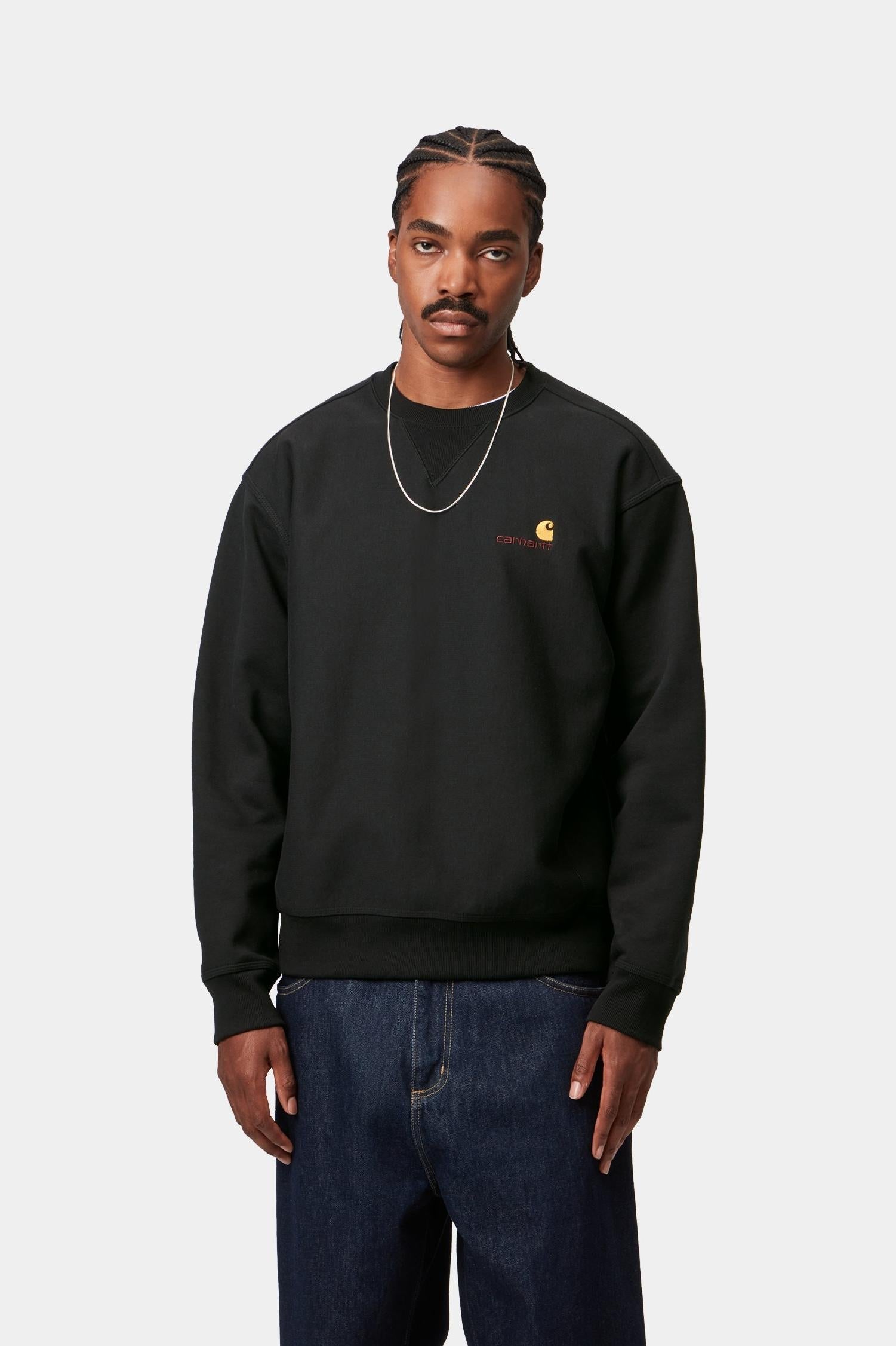 American Script Sweatshirt Black