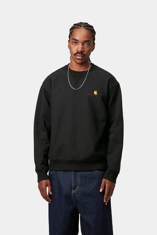 American Script Sweatshirt Black