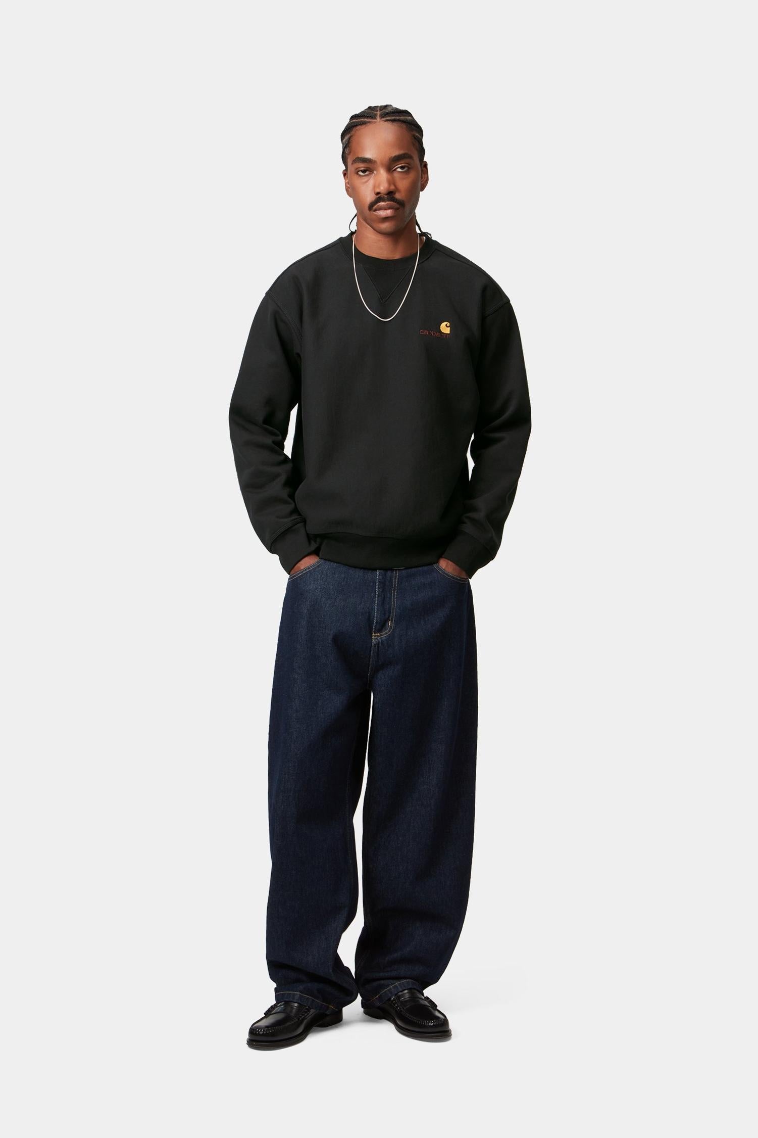 American Script Sweatshirt Black