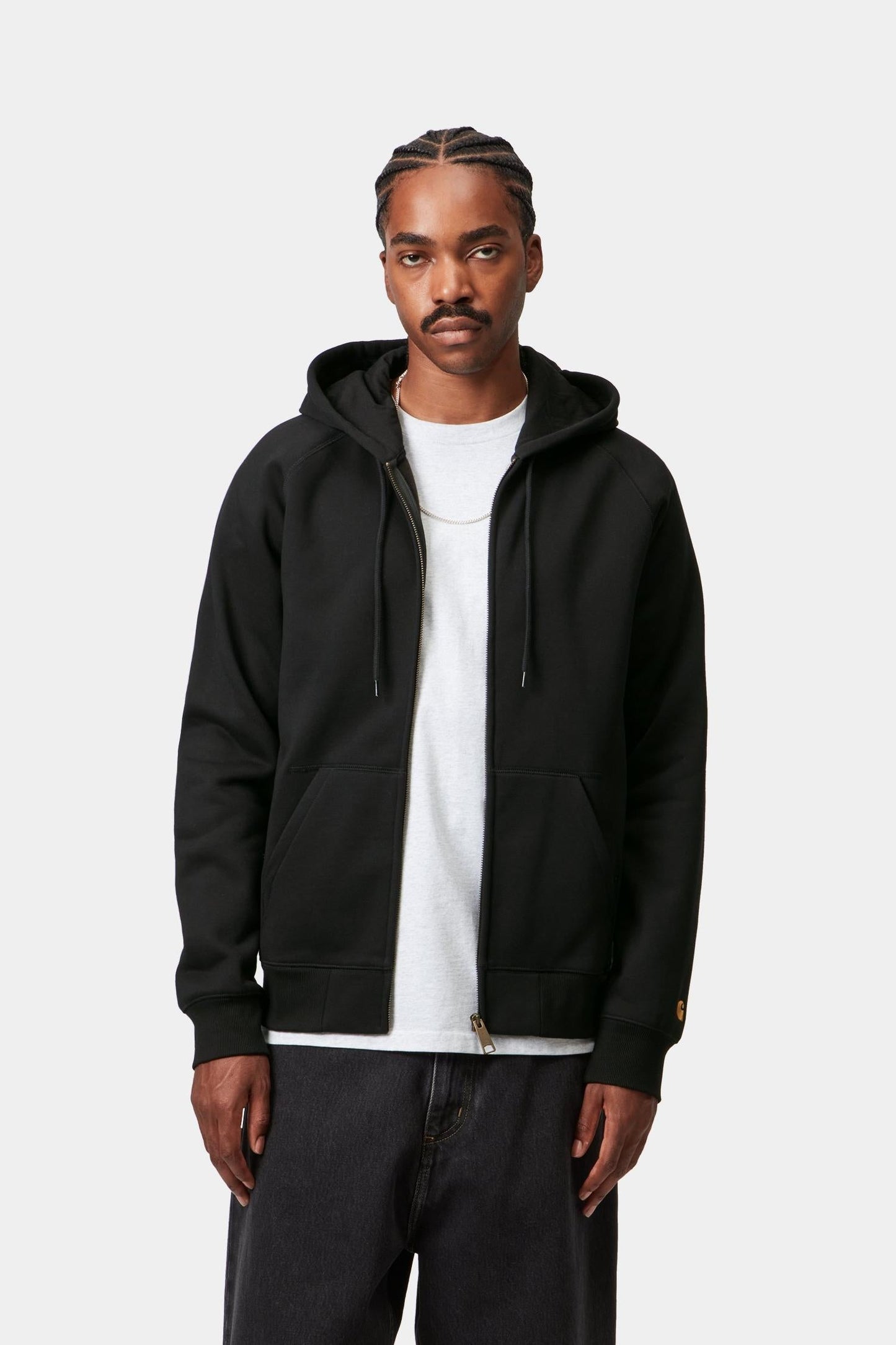 Hooded Chase Jacket Black / Gold