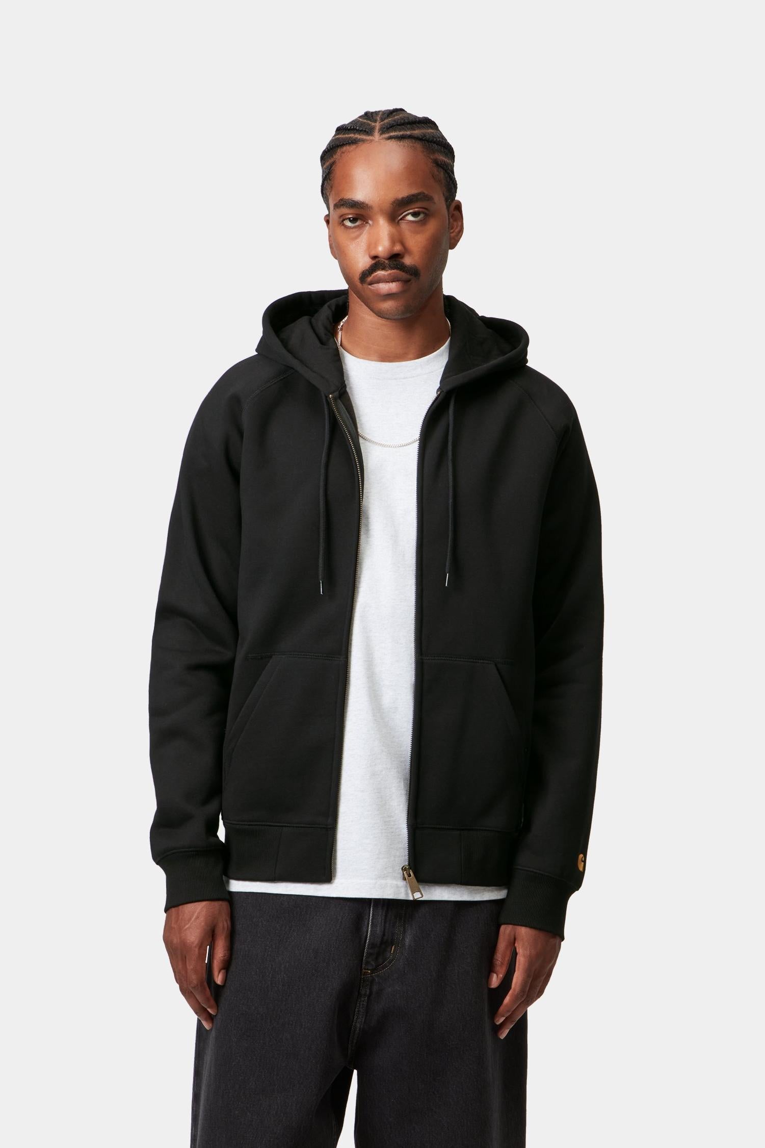 Hooded Chase Jacket Black / Gold