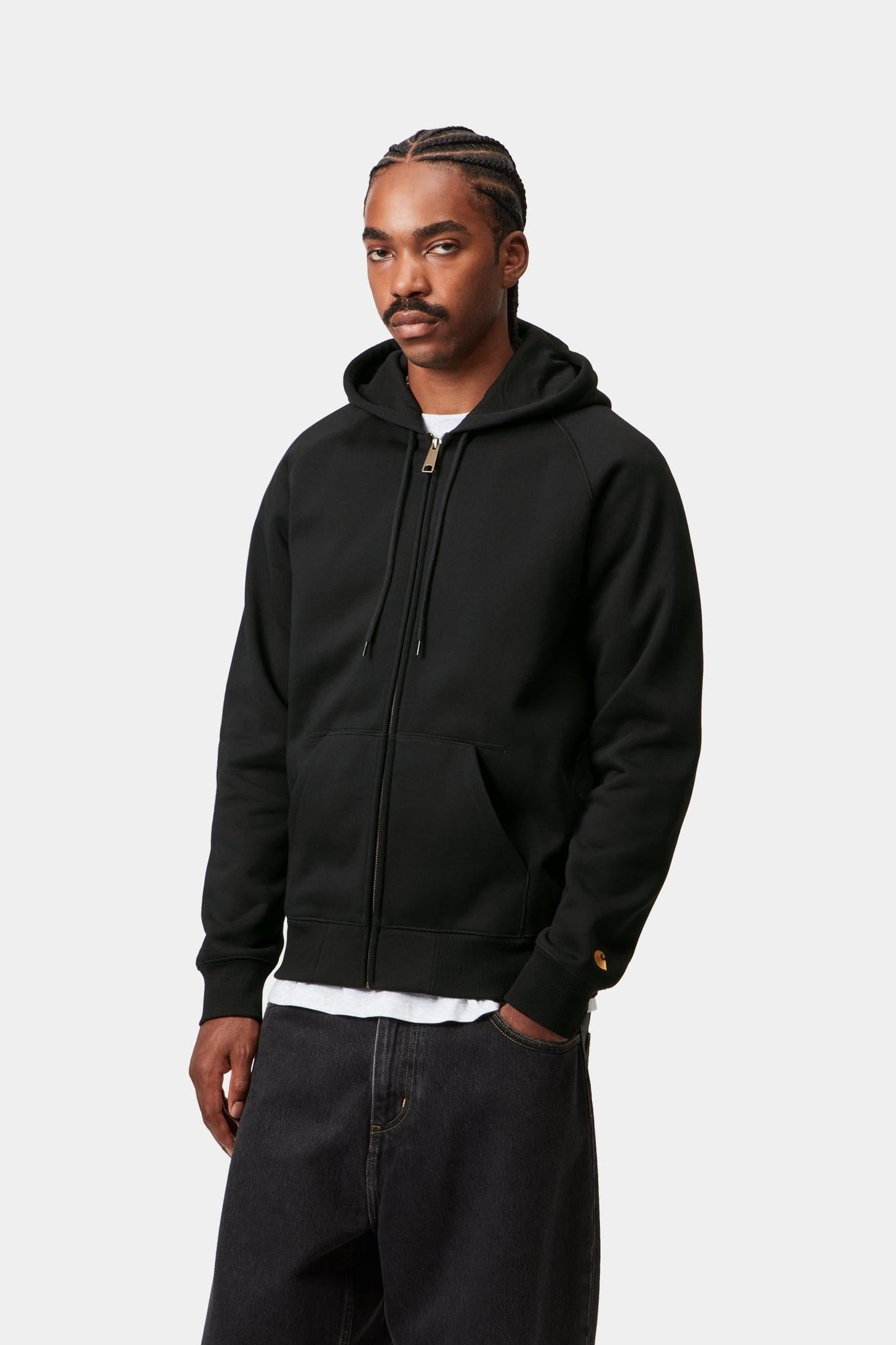 Hooded Chase Jacket Black / Gold