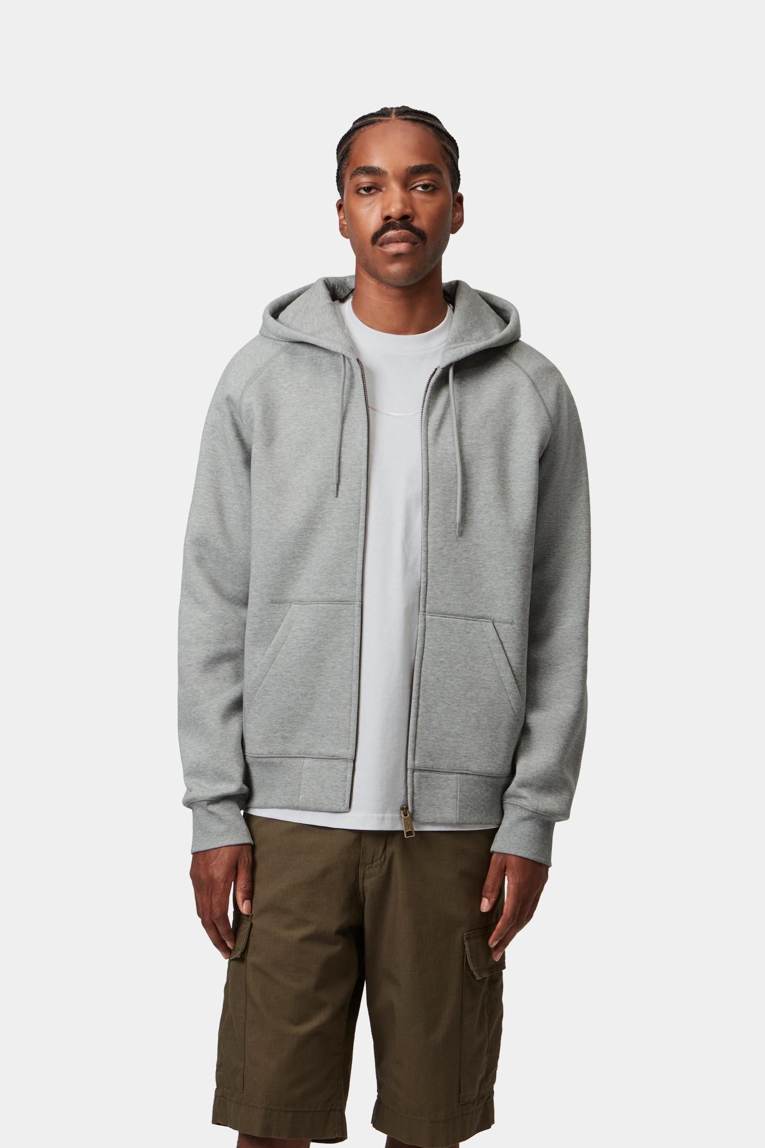 Hooded Chase Jacket Grey Heather