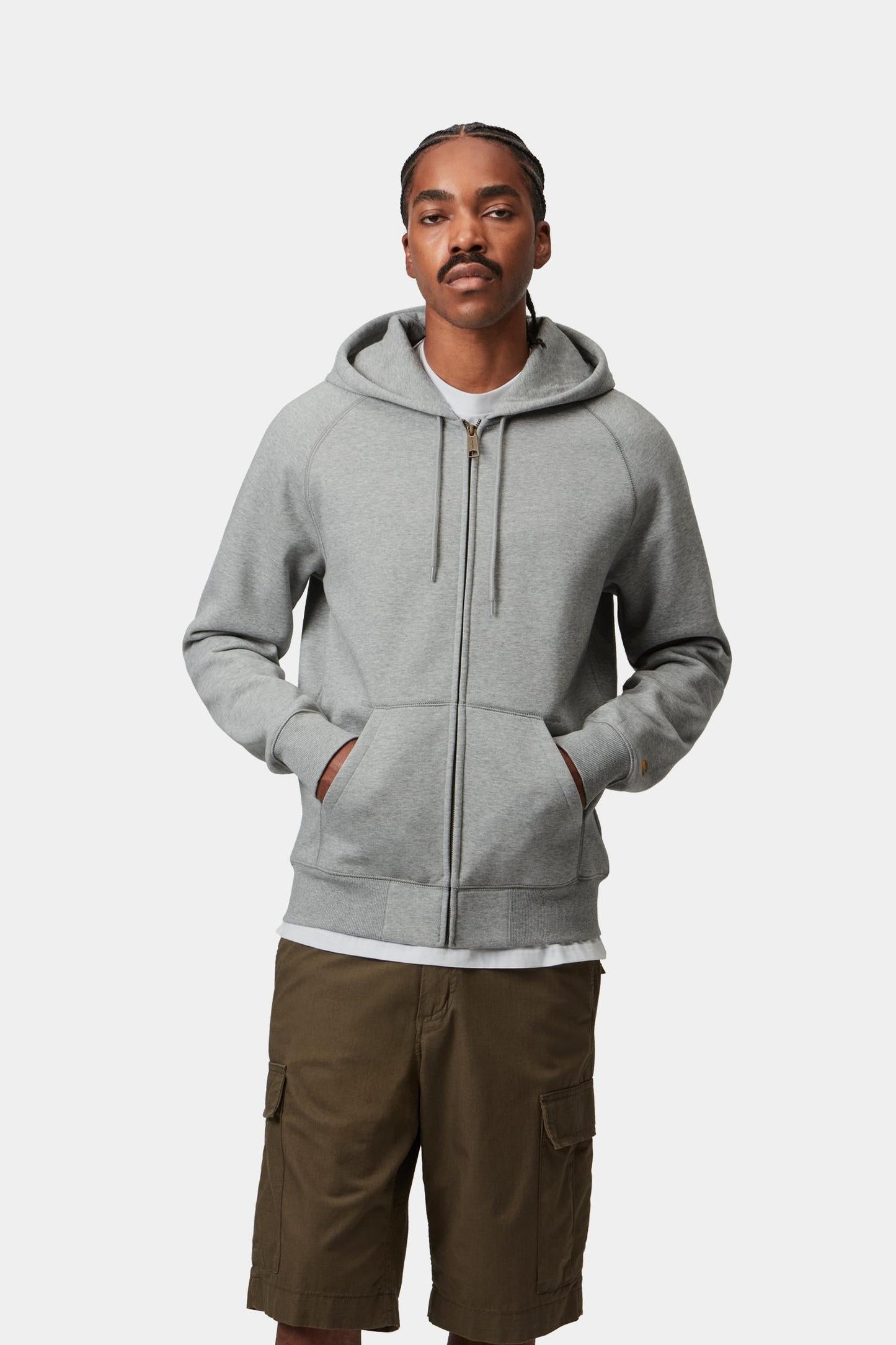 Hooded Chase Jacket Grey Heather