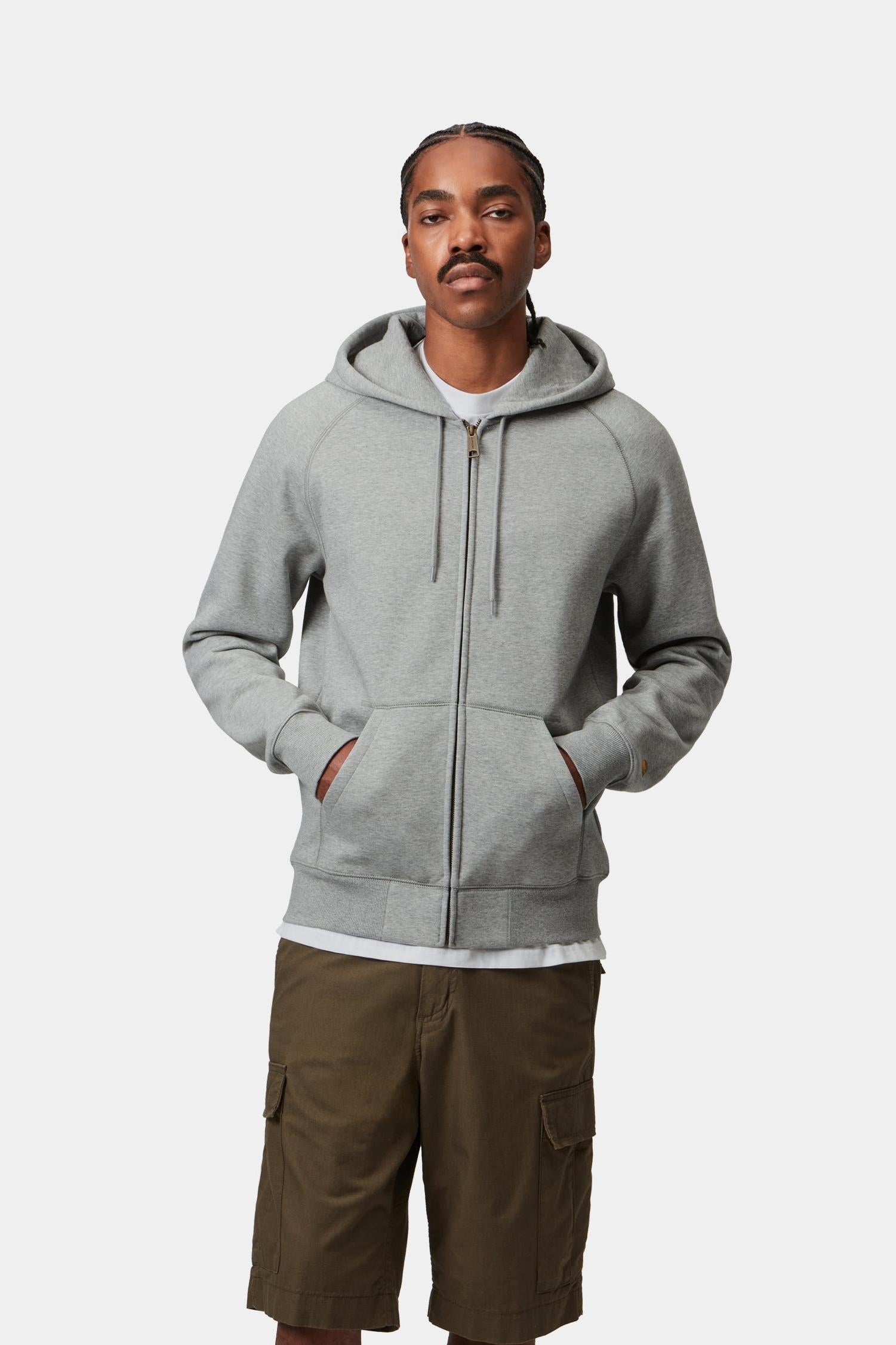 Hooded Chase Jacket Grey Heather