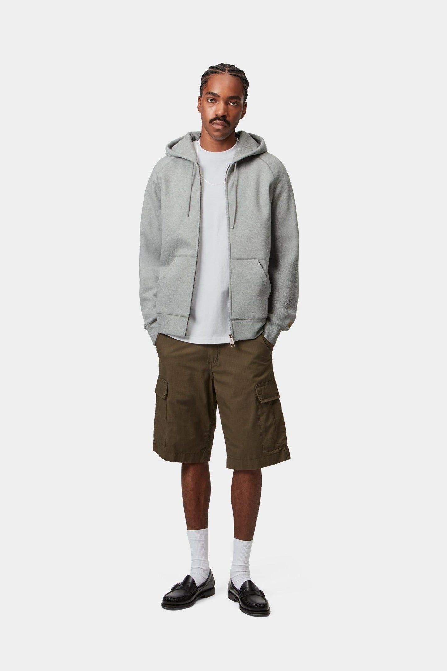 Hooded Chase Jacket Grey Heather
